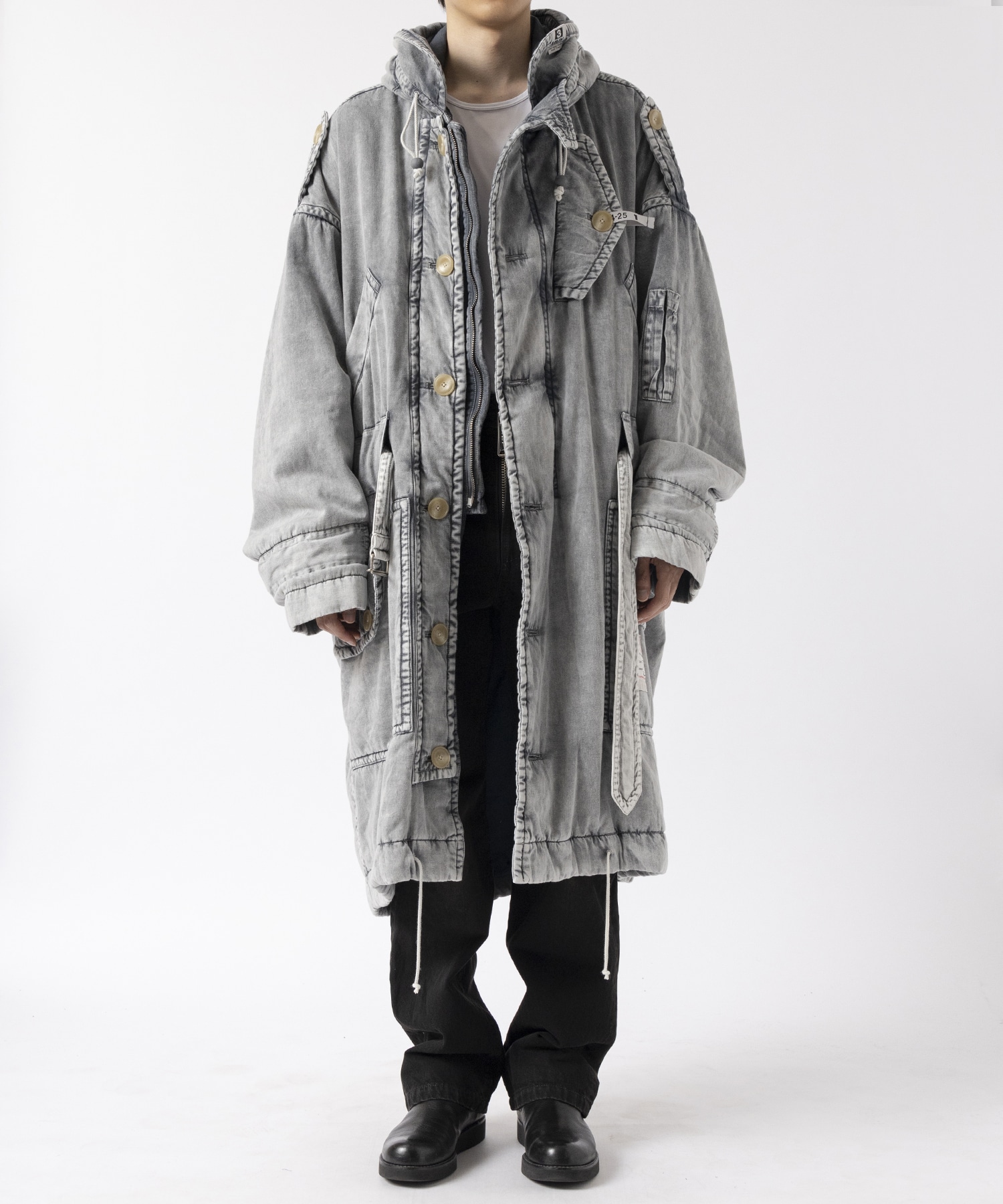 LOOSE SATIN RIDERS COAT Maison MIHARA YASUHIRO