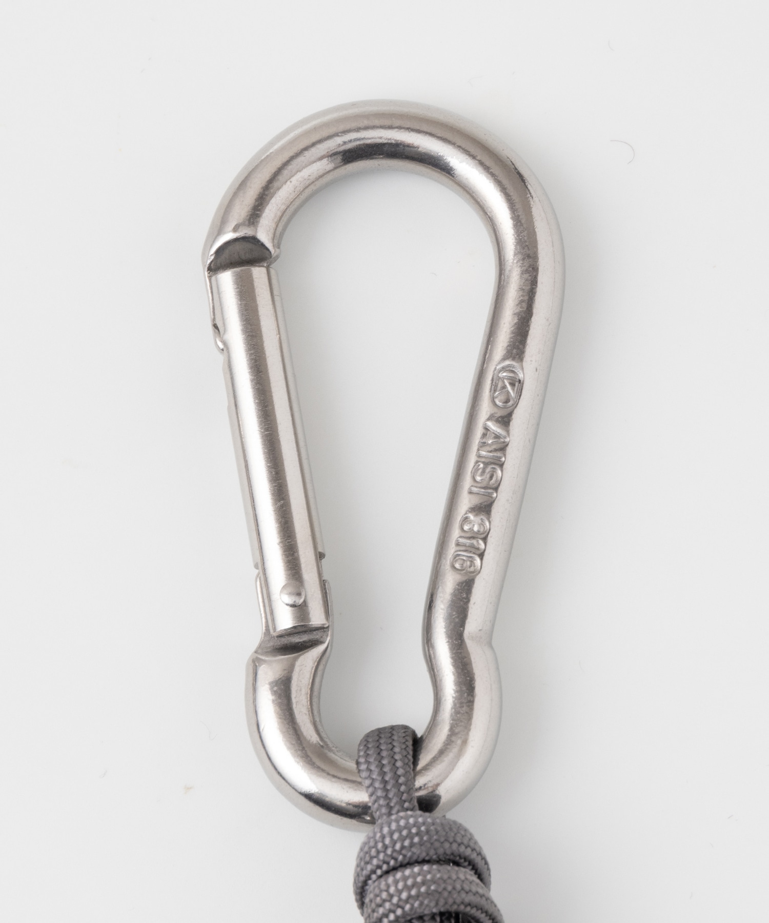 NATURAL DYED NYLONROPE CARABINER 01 NULABEL CM1YOK42