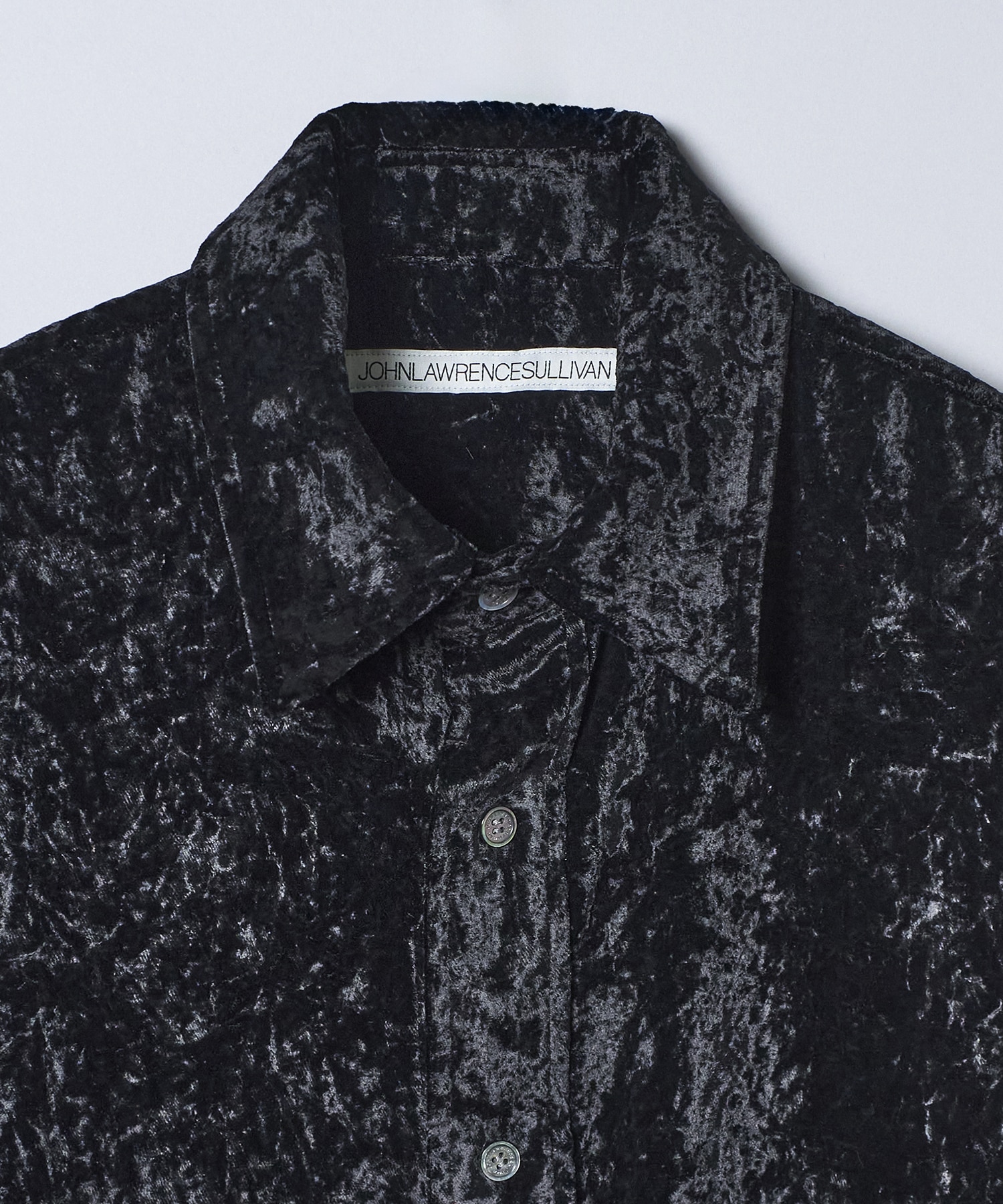 CRUSHED VELVET OVERSIZED SHIRT JOHN LAWRENCE SULLIVAN