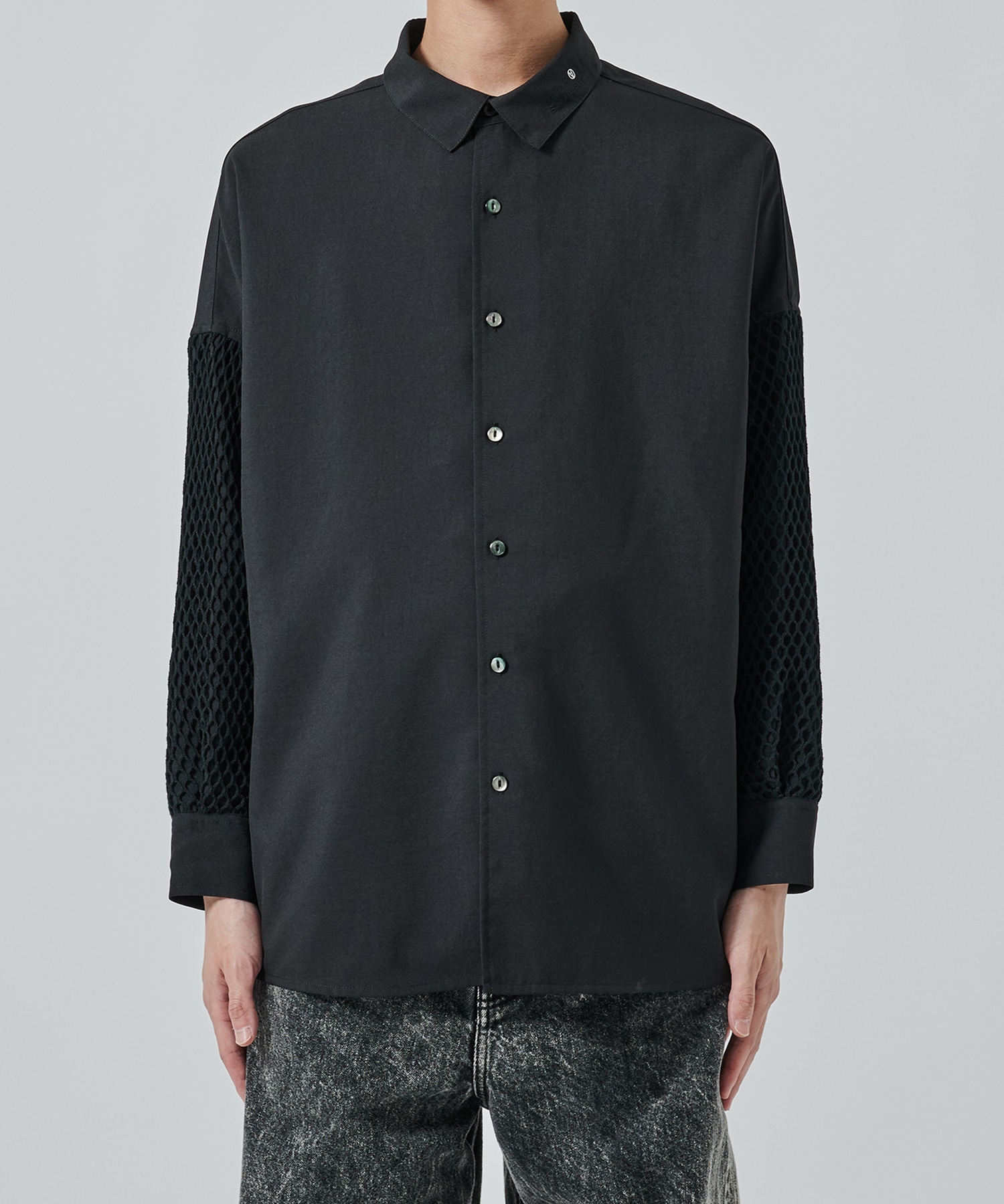 MESH SLEEVE SHIRTS SHAREEF