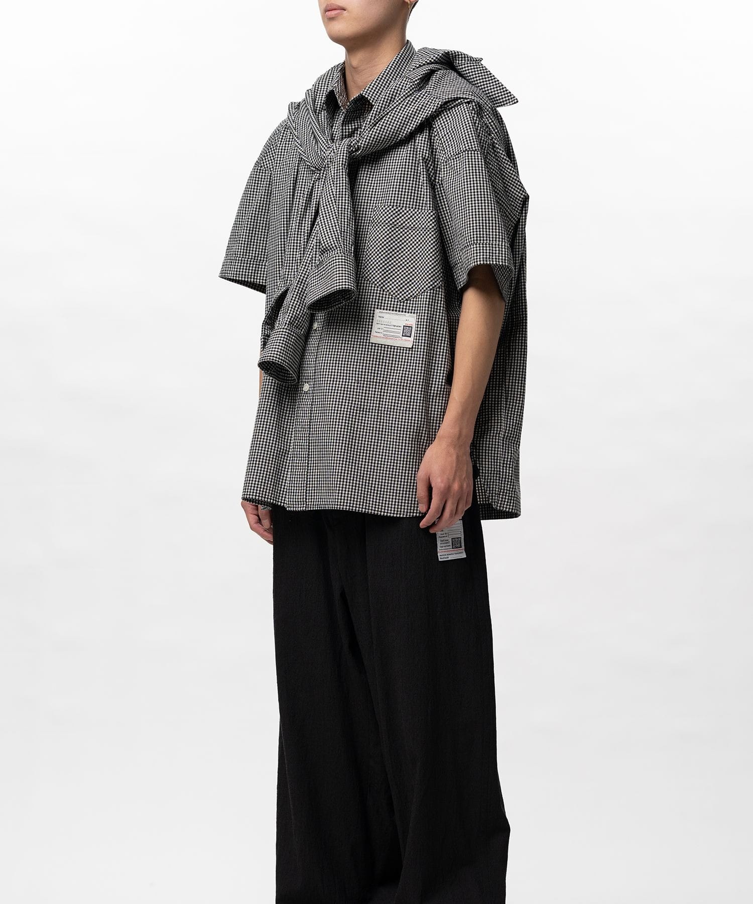 SHAWL LAYERED H/S SHIRTS Maison MIHARA YASUHIRO