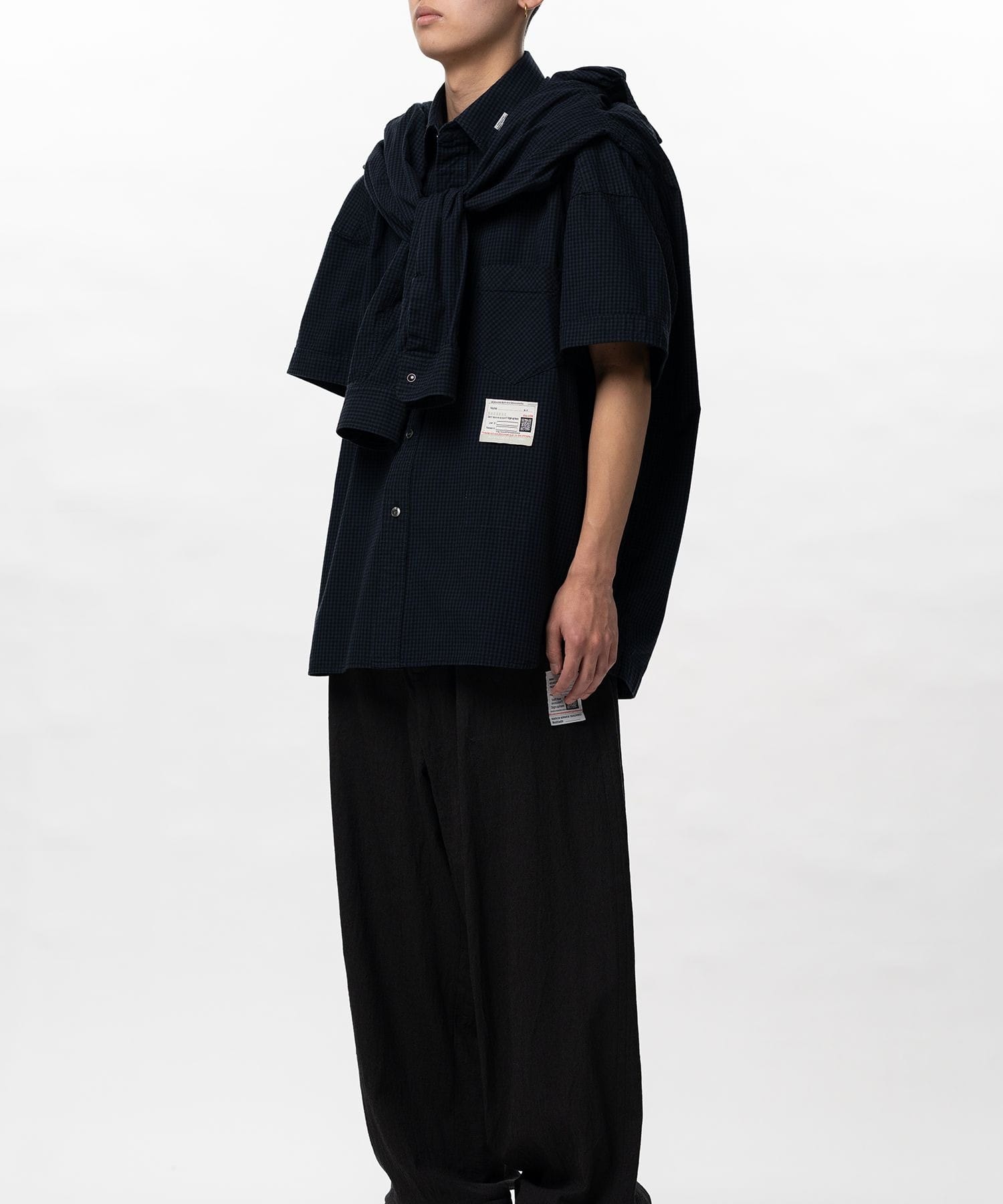 SHAWL LAYERED H/S SHIRTS Maison MIHARA YASUHIRO