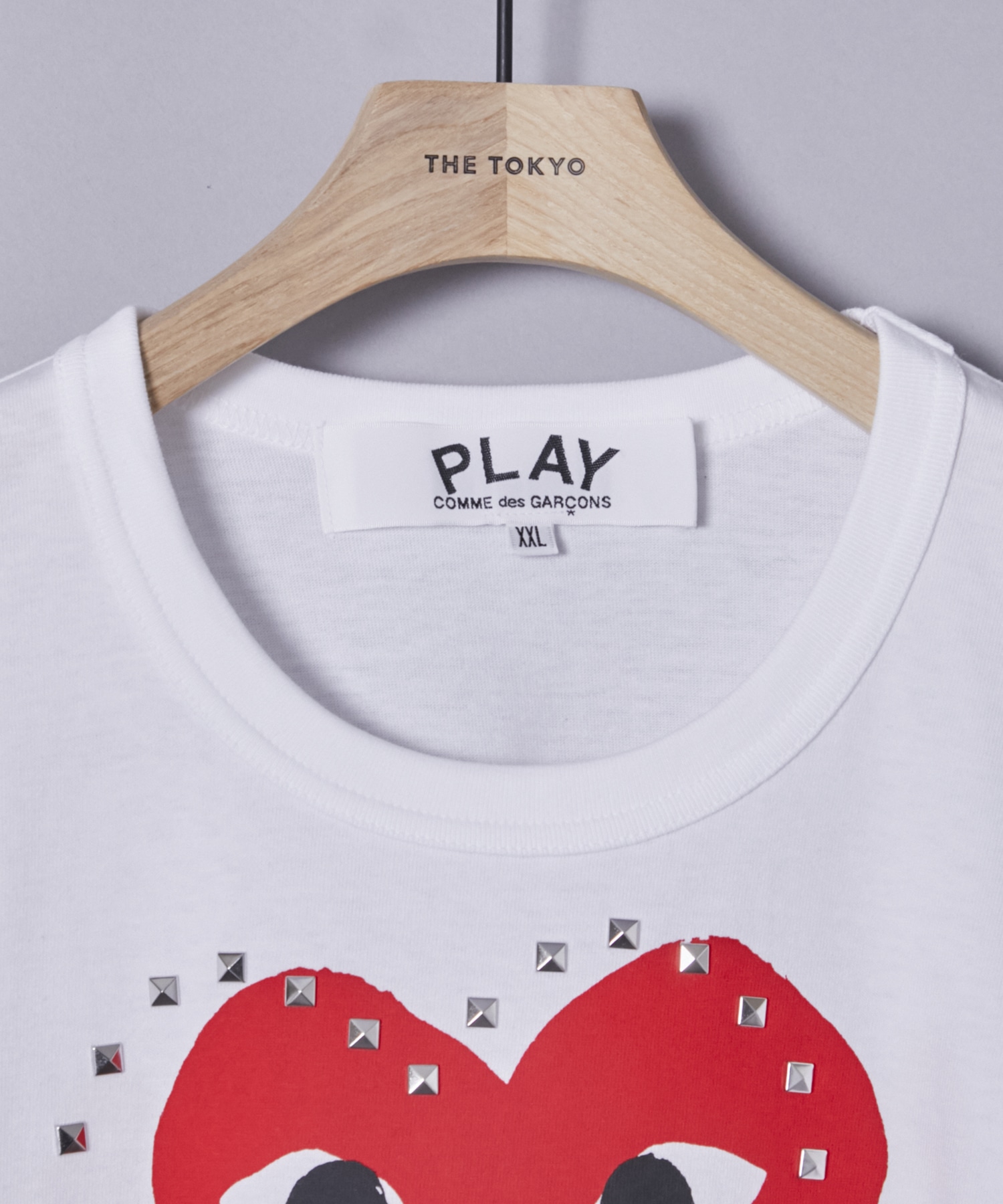 T-SHIRT LOGO STUD STUD PRINT PLAY COMME des GARCONS