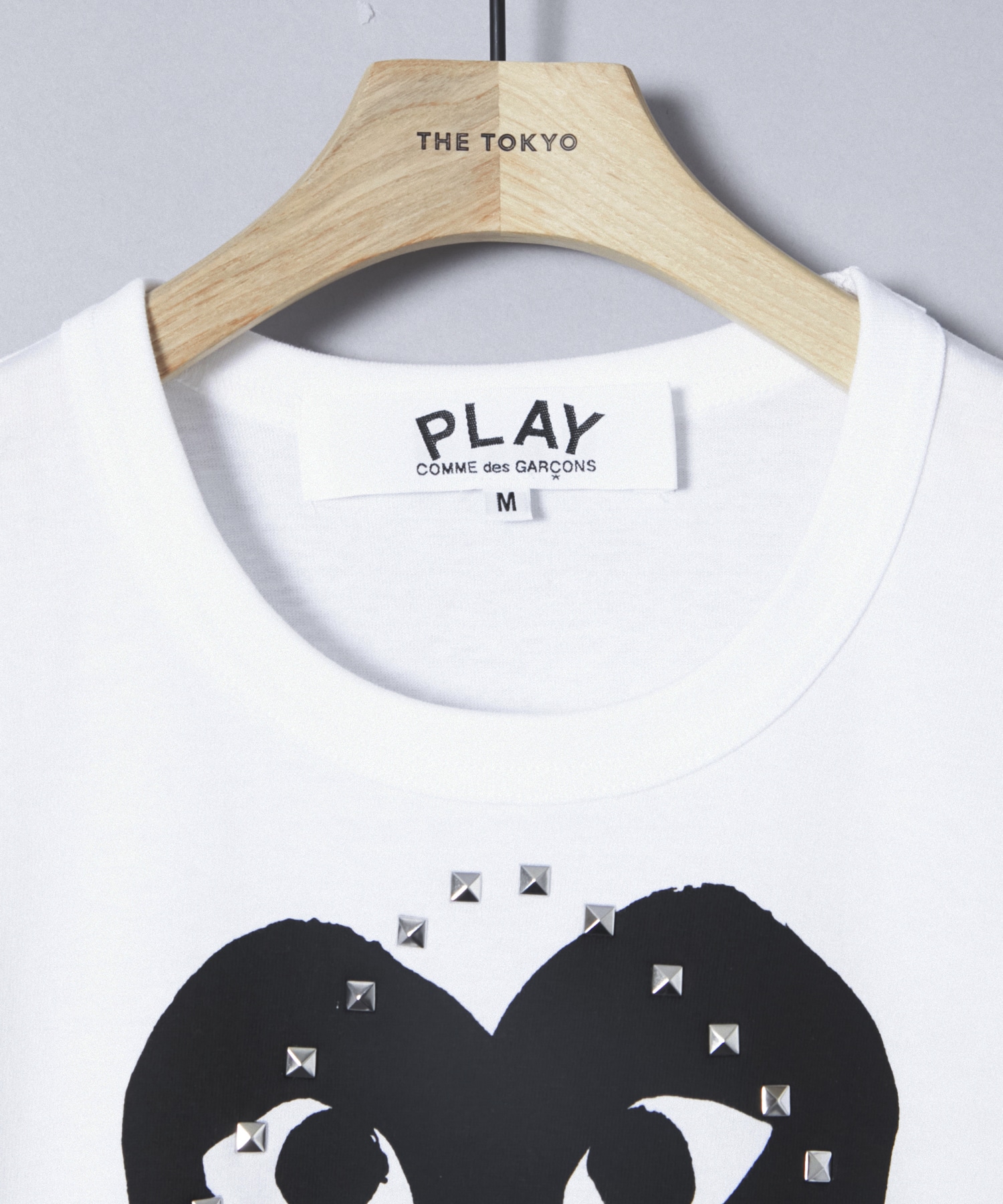 T-SHIRT LOGO STUD STUD PRINT PLAY COMME des GARCONS