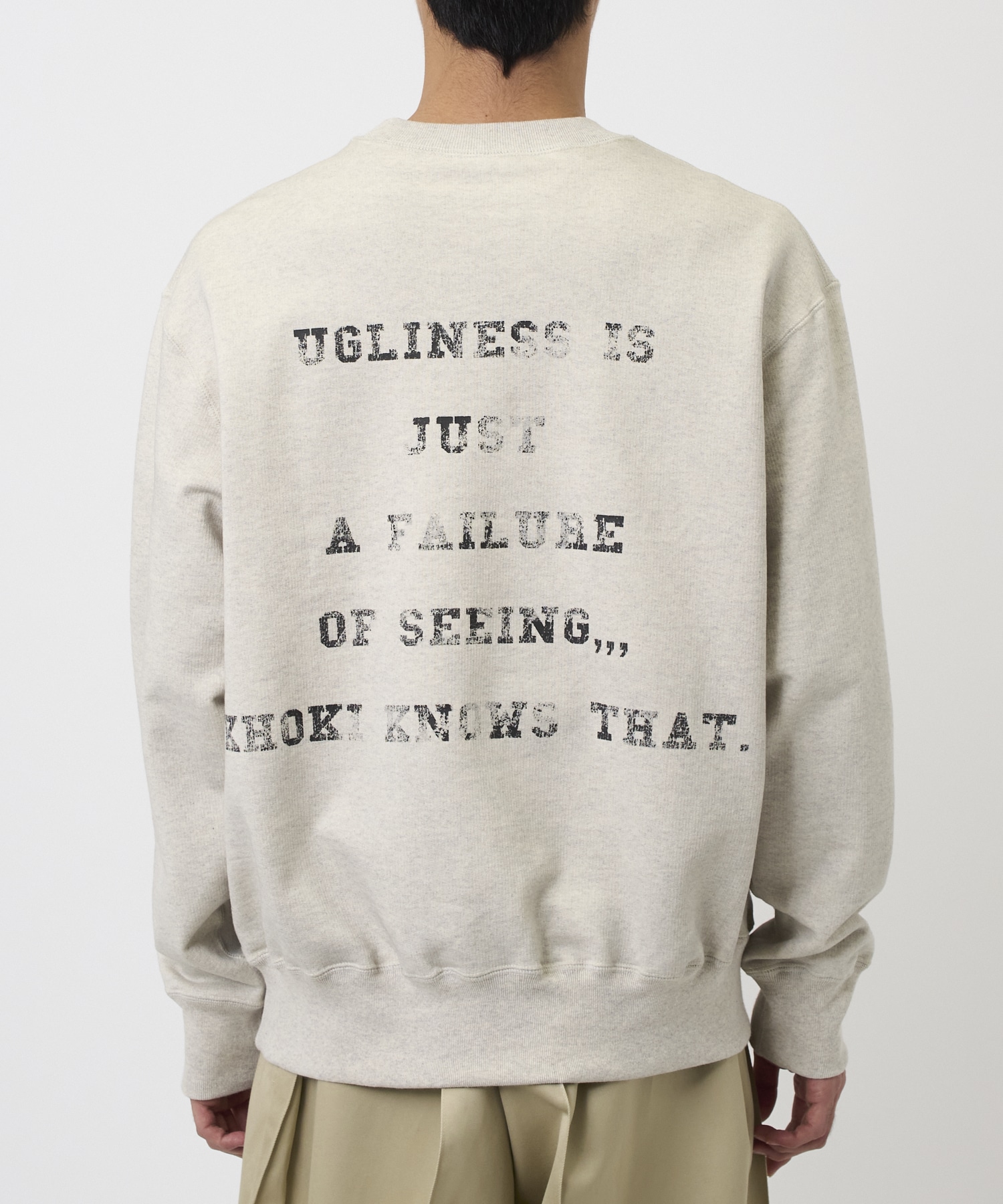 Multi embodied-design sweatshirt KHOKI