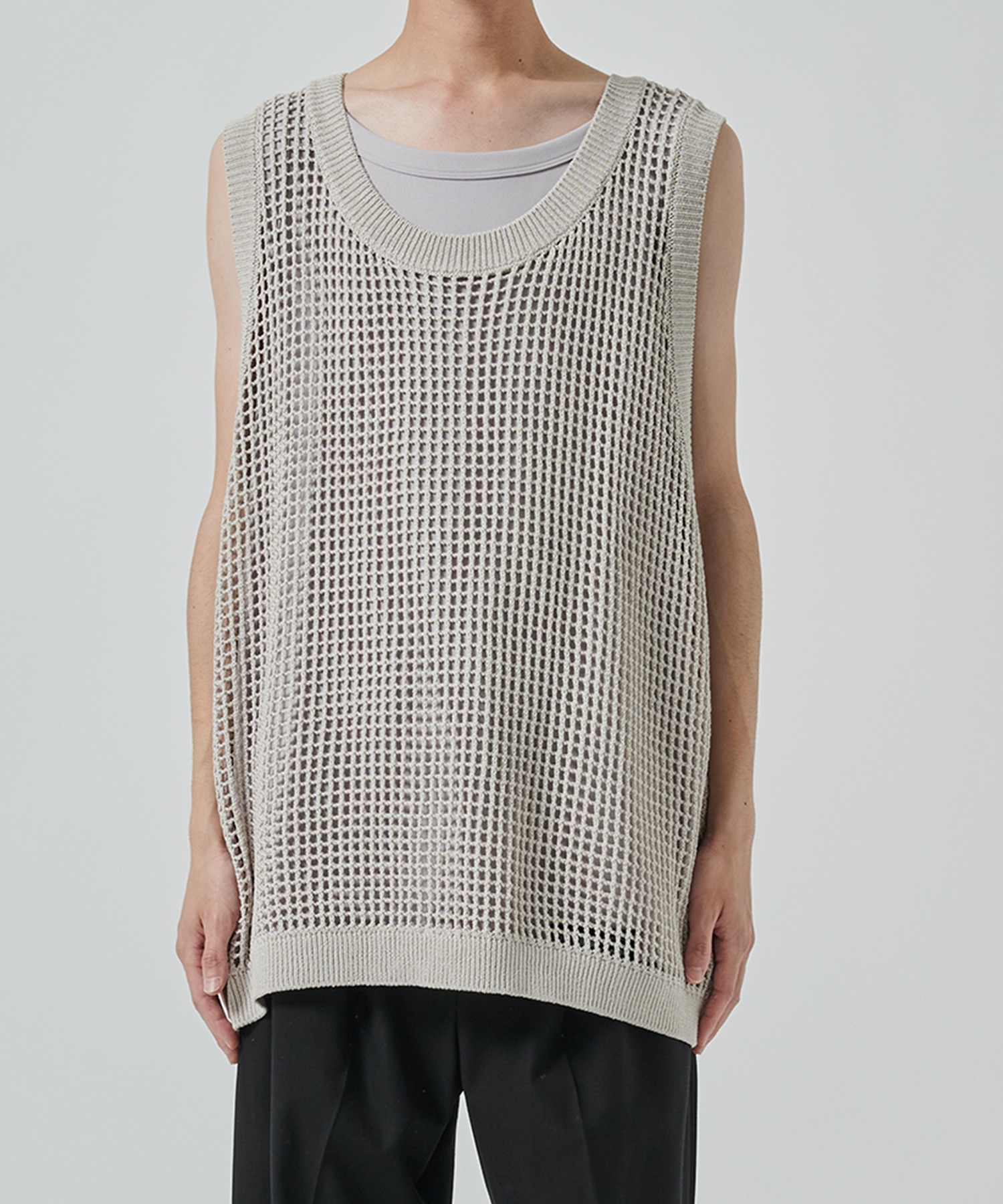 MESH LAYERED TANK TOP SHAREEF
