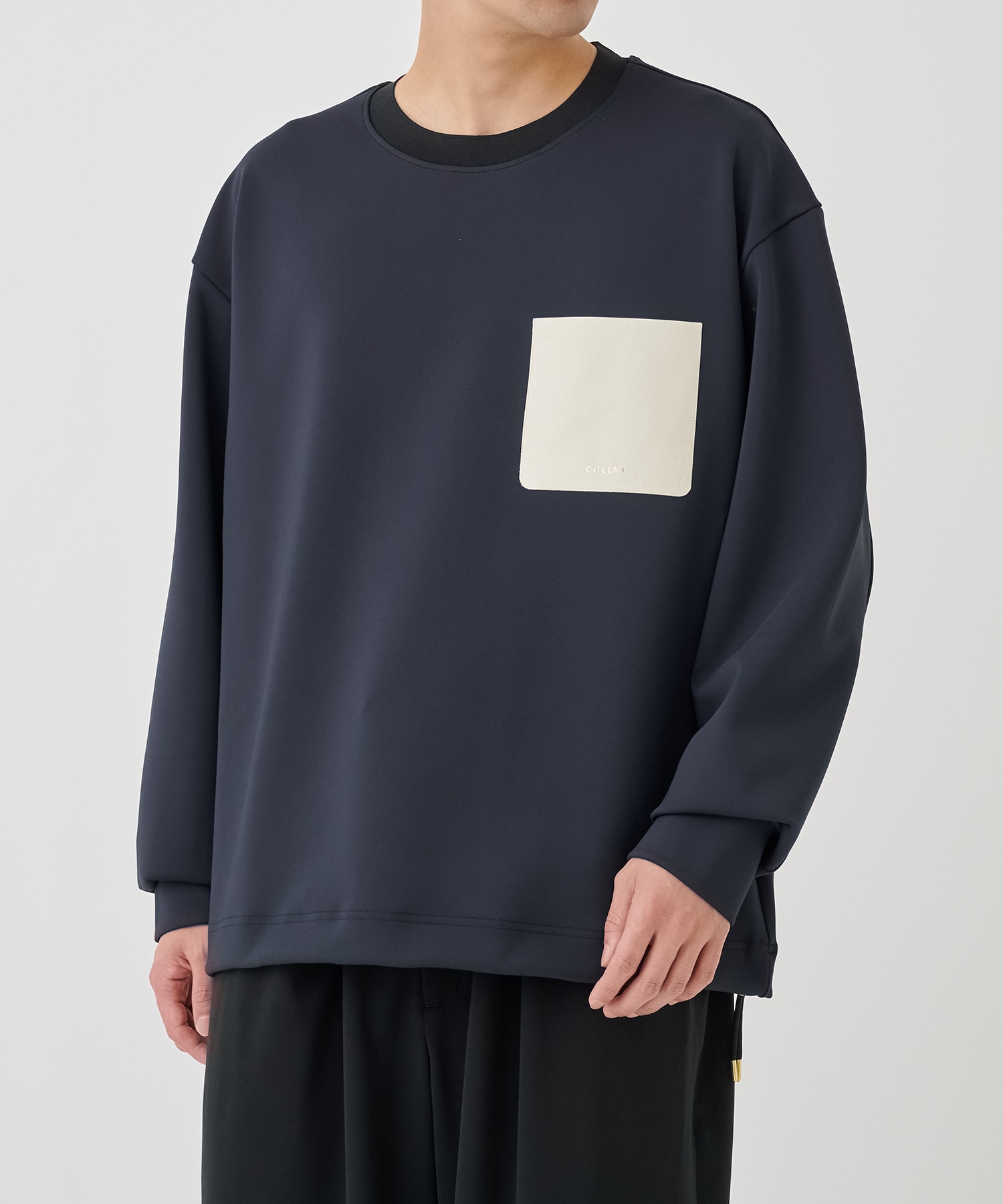 〈別注〉PO Tops With Washable Leather Pocket CULLNI