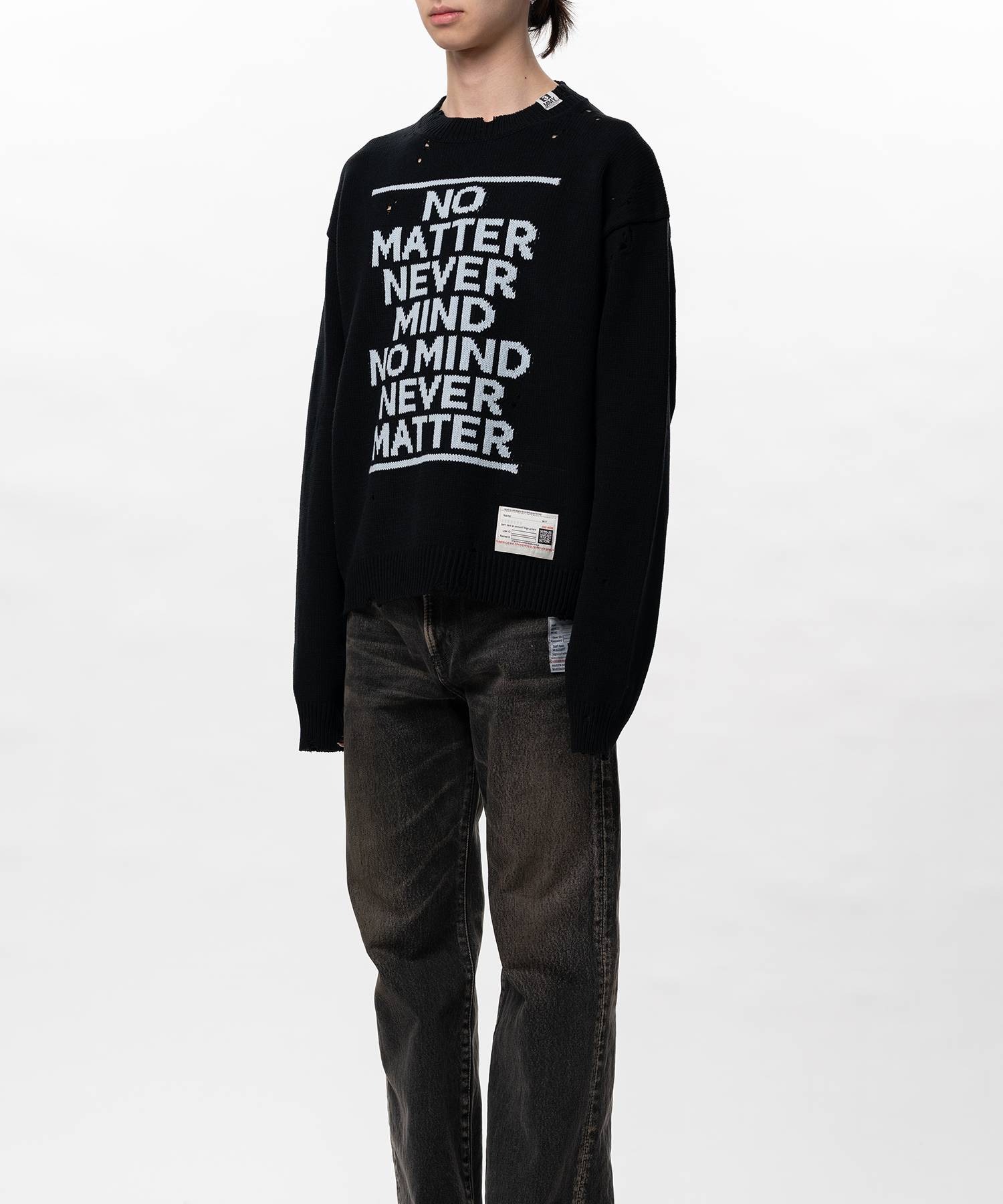 LETTERED KNIT PULLOVER Maison MIHARA YASUHIRO
