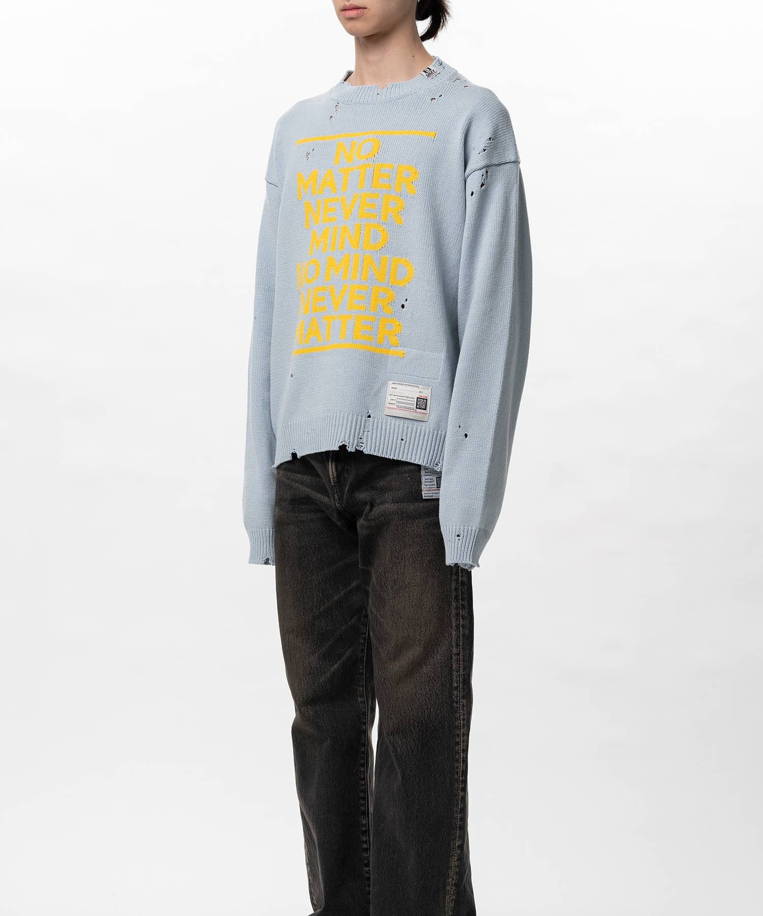 LETTERED KNIT PULLOVER Maison MIHARA YASUHIRO