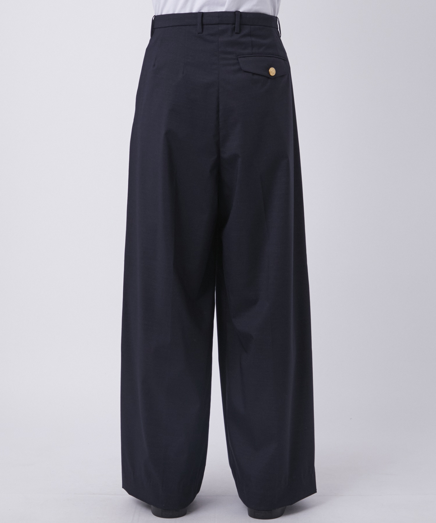 DOUBLE TUCK WIDE TROUSERS MASU