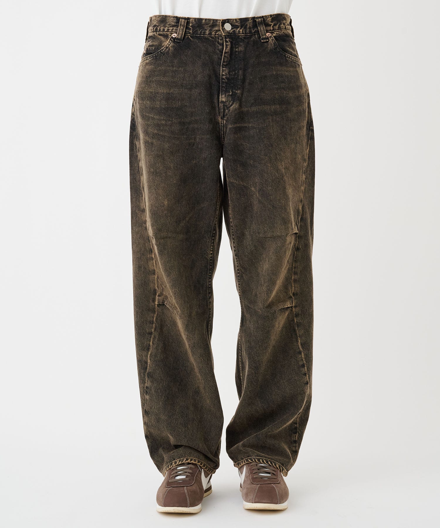 DRAPE OVER DENIM PANTS JieDa