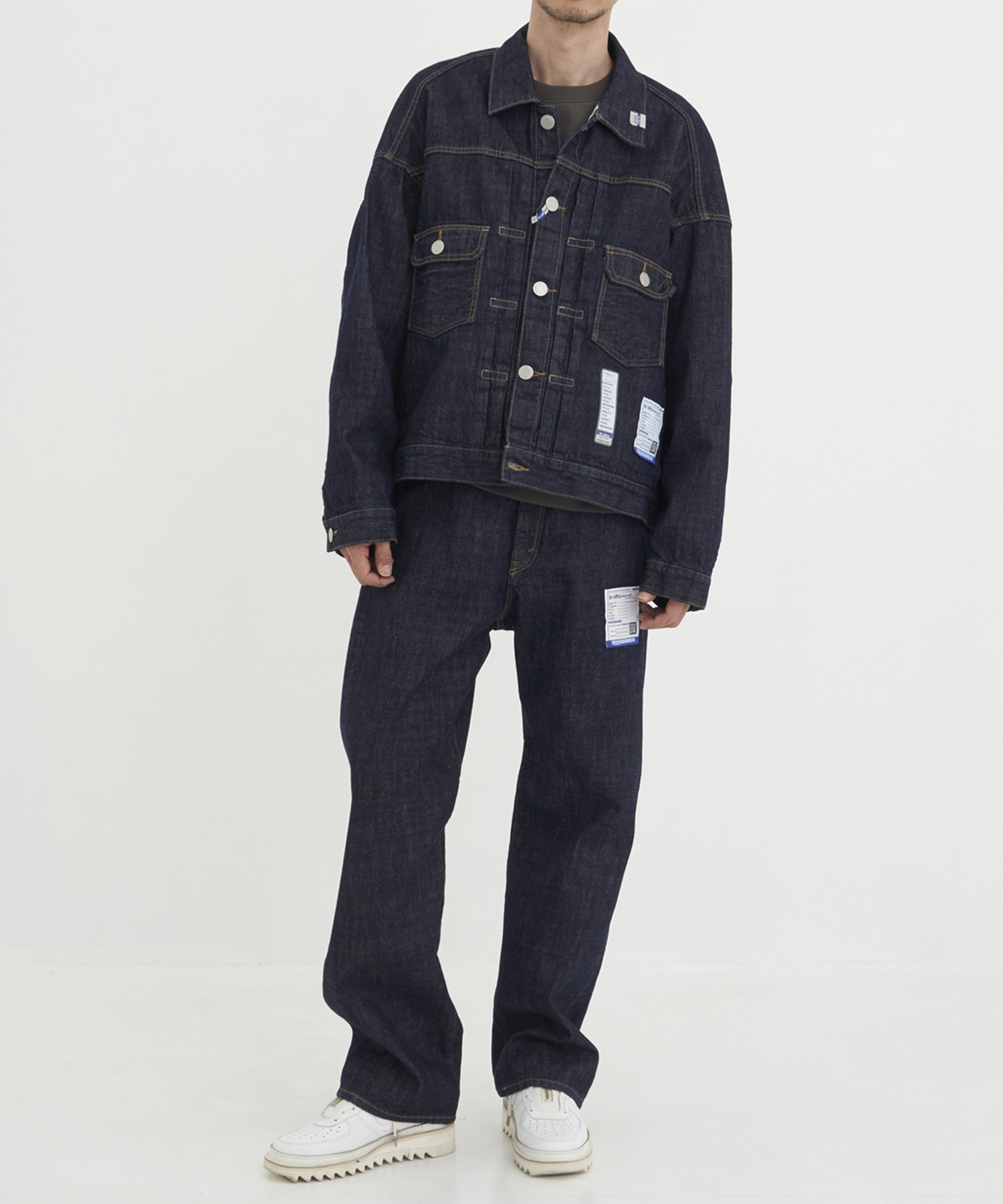 ONE WASHED SELVAGE DENIM STRAIGHT PANTS in・stru(men-tal)