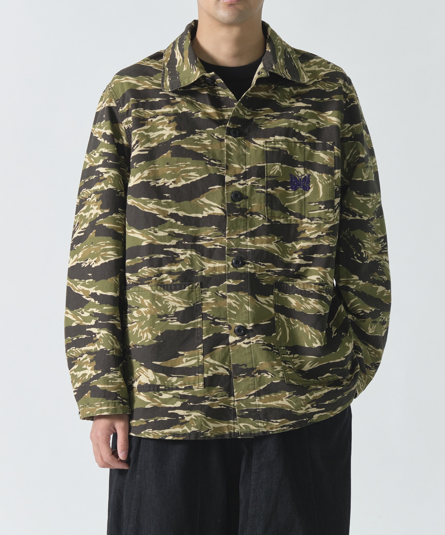 D.N. Coverall - Cotton Ripstop/Camo NEEDLES