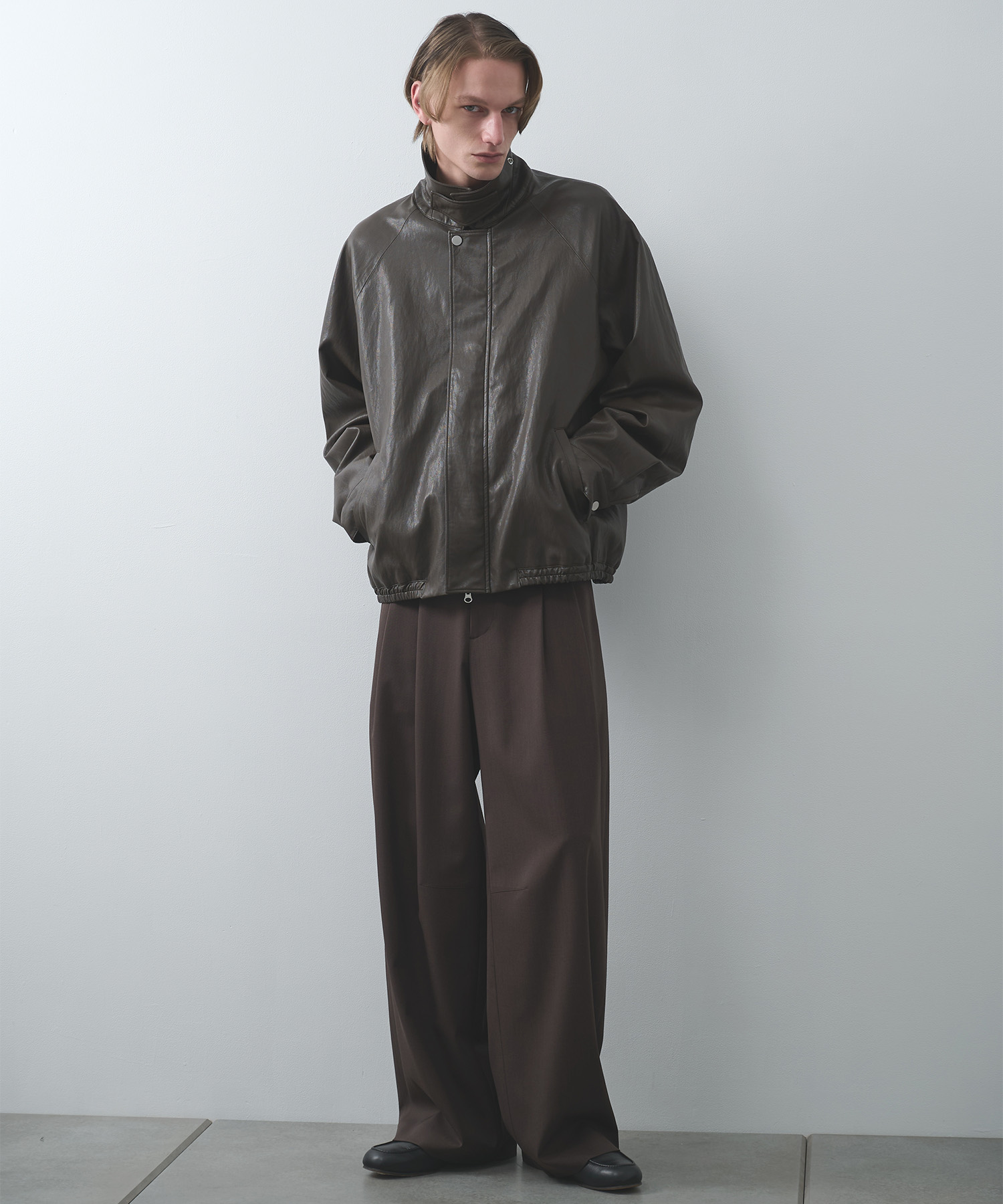 MODERN LEATHER BLOUSON STUDIOUS