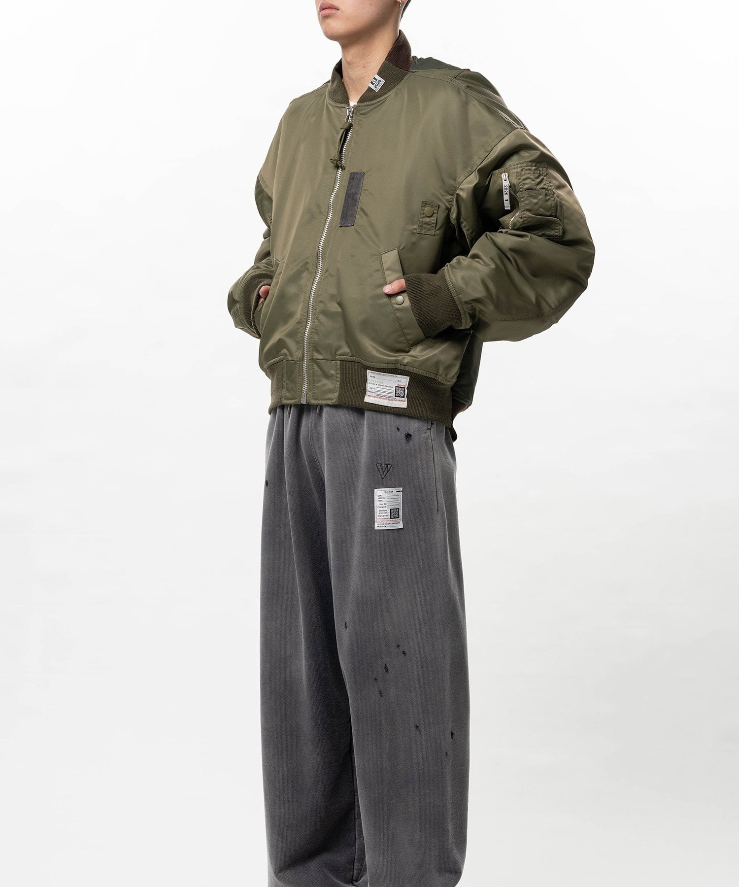 BACK VEST BOMBER JACKET Maison MIHARA YASUHIRO