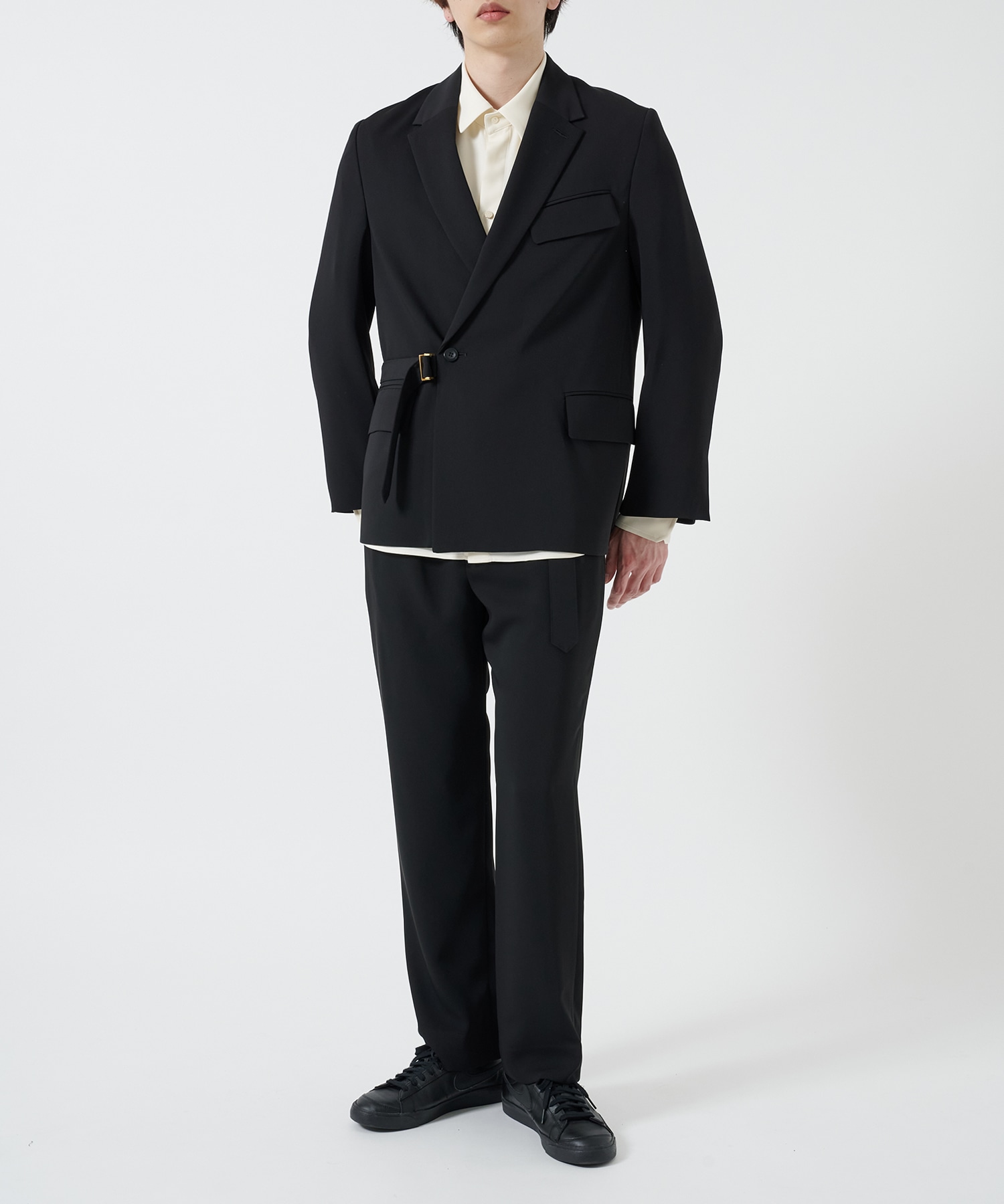 Double Satin Tailored Tie Locken Jacket CULLNI