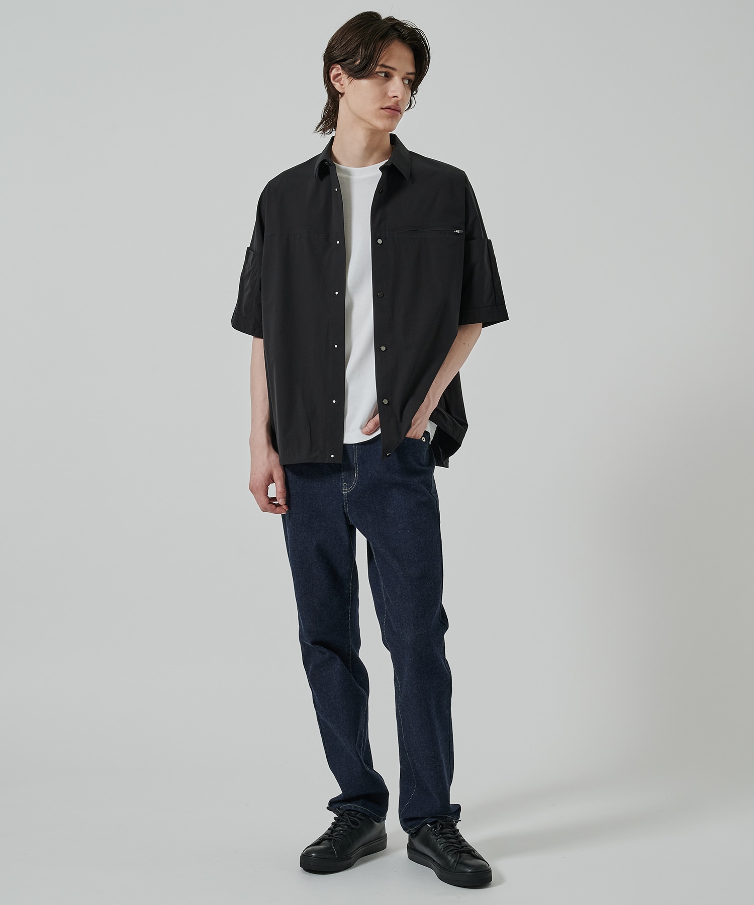 〈別注〉 BLK HALF SLEEVE SHIRTS White Mountaineering