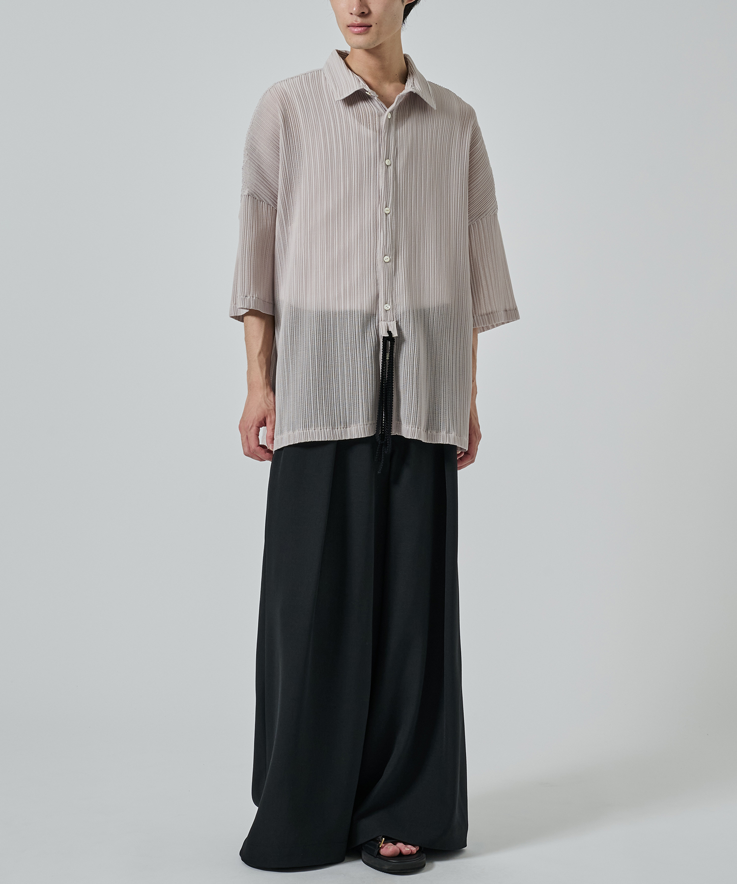 PLEATS SHEER SHIRTS SHAREEF