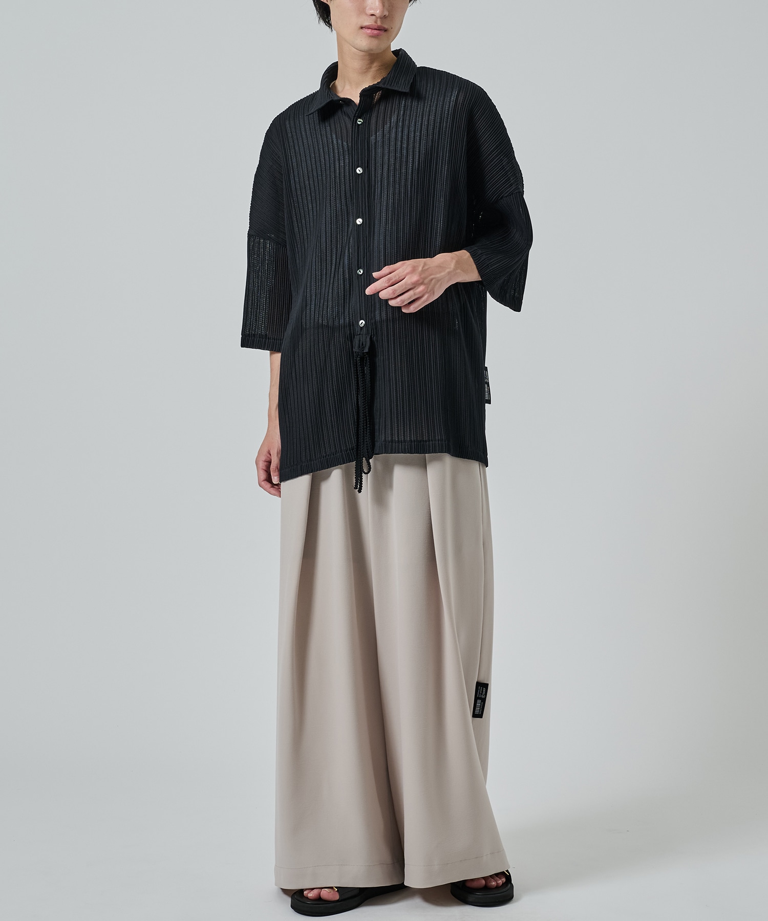 PLEATS SHEER SHIRTS SHAREEF