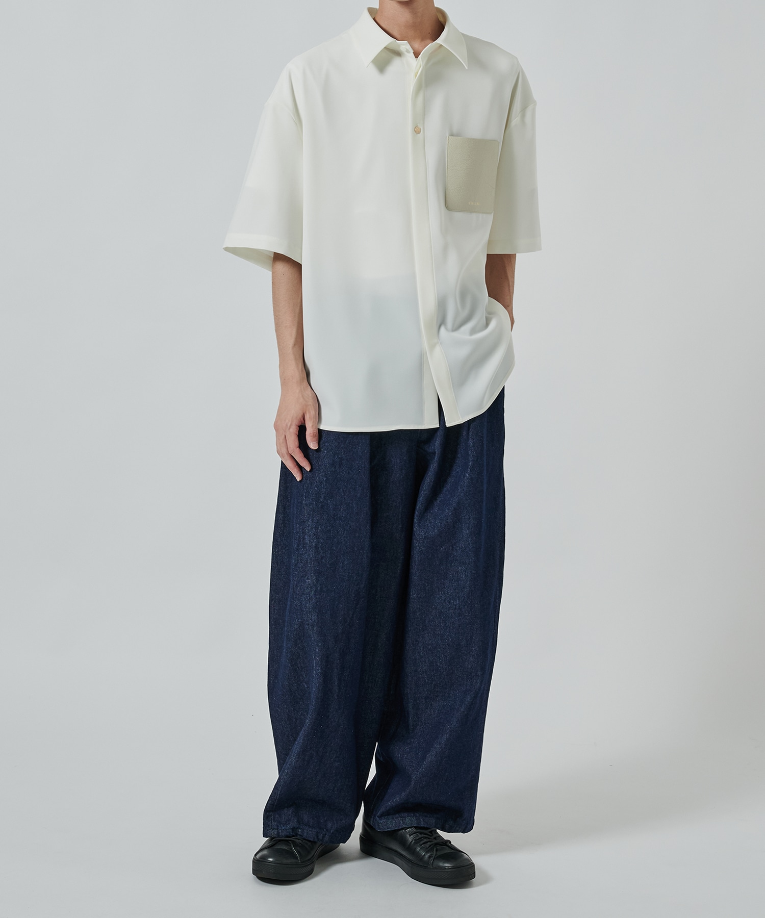 〈別注〉Sugoku Suzushii Leather Pocket S/S Shirts CULLNI