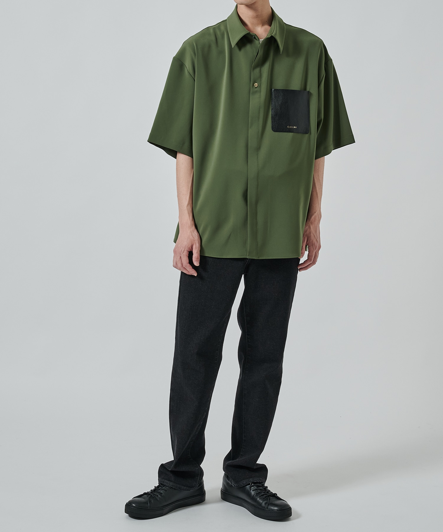 〈別注〉Sugoku Suzushii Leather Pocket S/S Shirts CULLNI