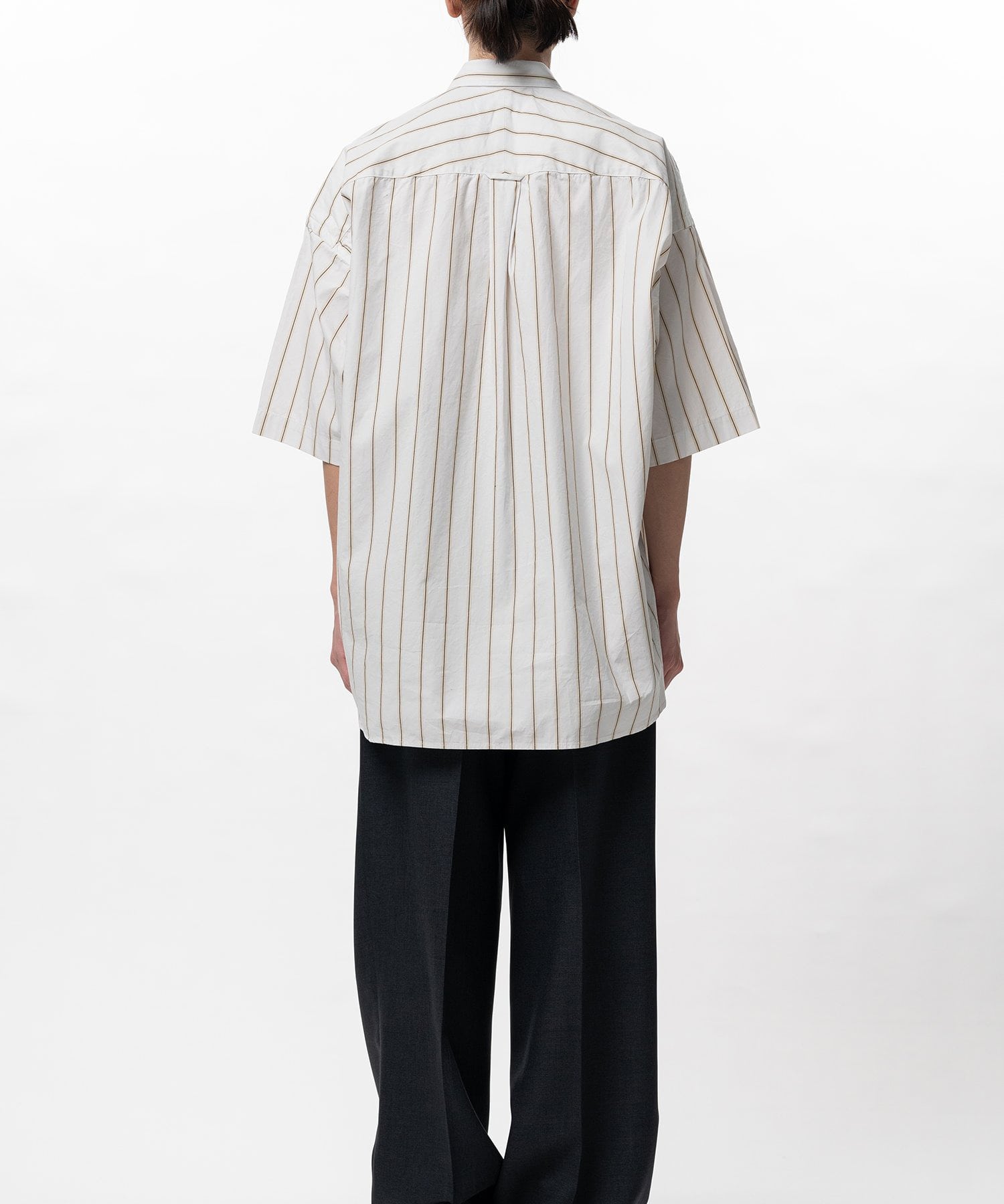 COTTON HIGH DENSITY STRIPE SS SHIRTS in・stru(men-tal)