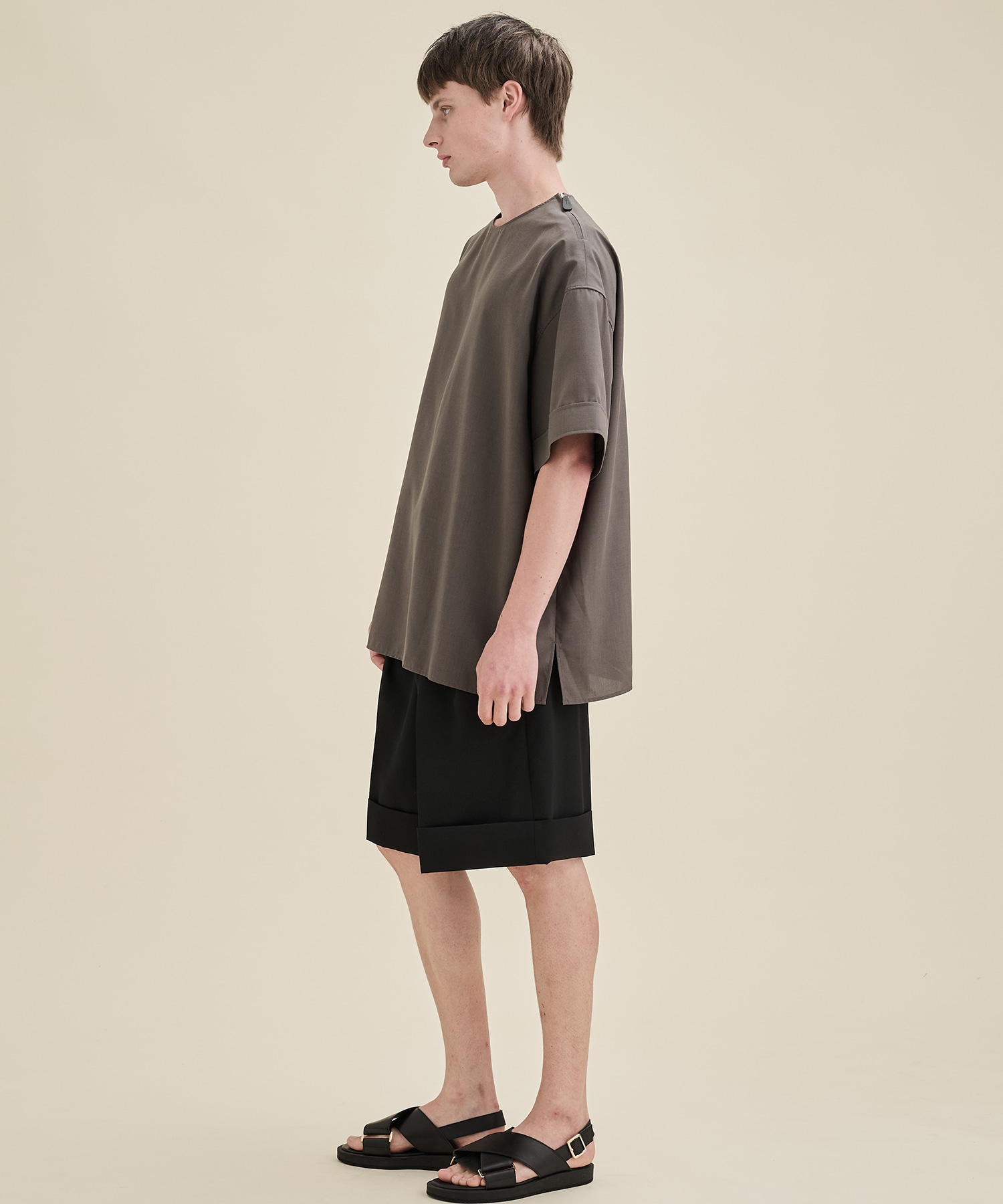 THE SIDE ZIP PULLOVER SHIRT SHORT SLEEVE THE RERACS