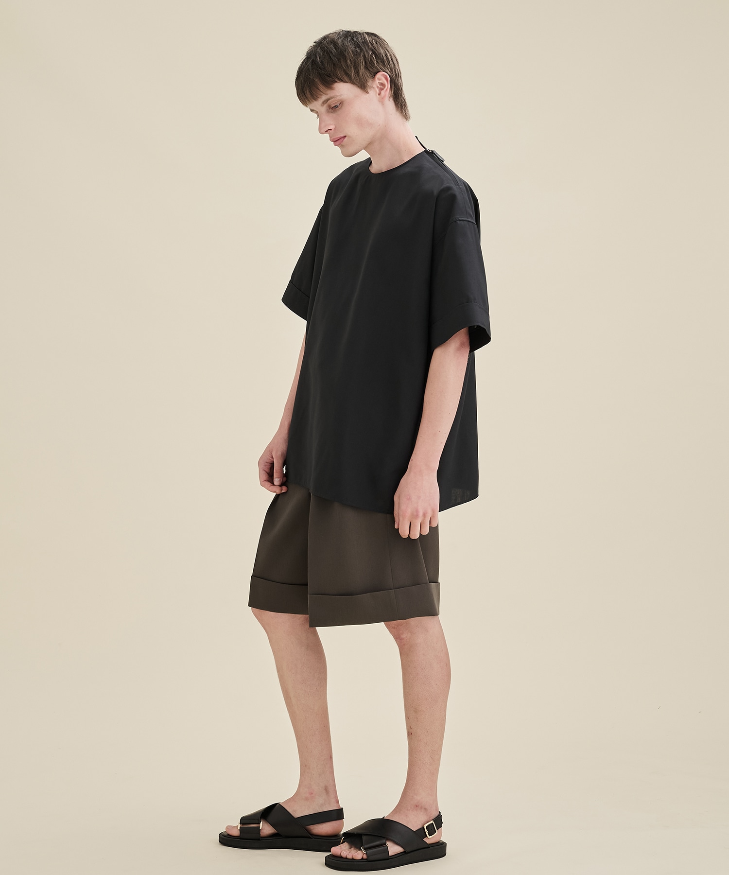 THE SIDE ZIP PULLOVER SHIRT SHORT SLEEVE THE RERACS