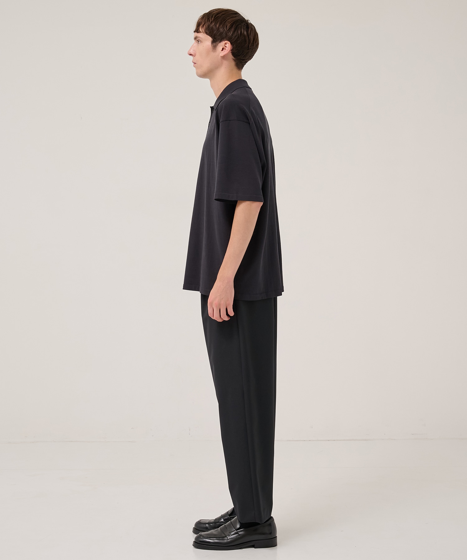 FRESCA KNIT HAIF SLEEVE POLO SWEATER ATON
