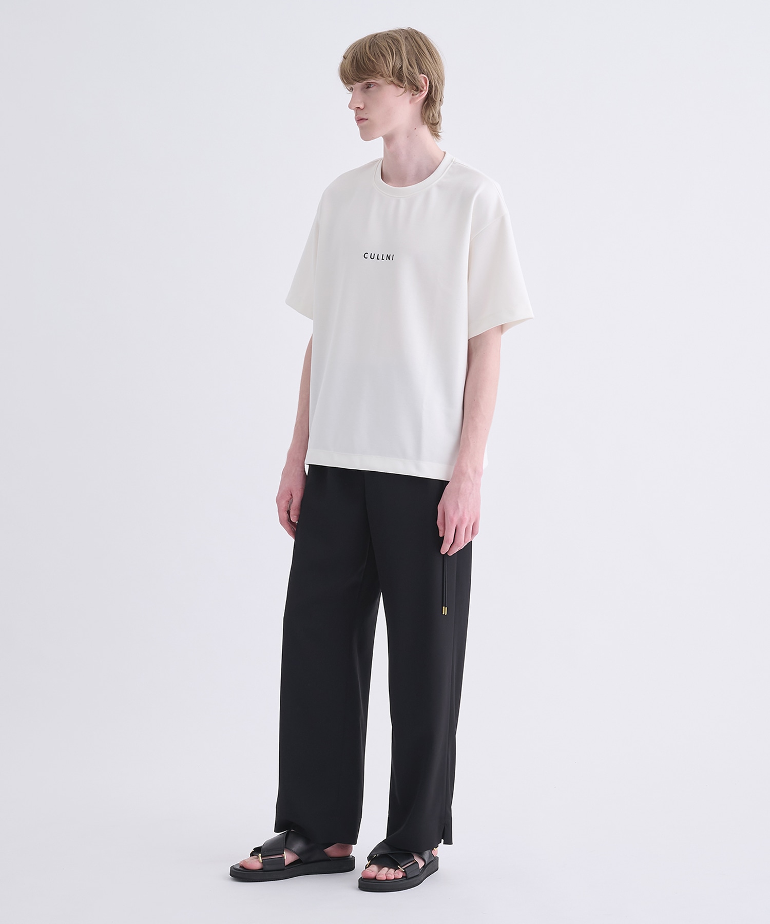 CULLNI Logo Embroidery Ponte Rome Pullover CULLNI
