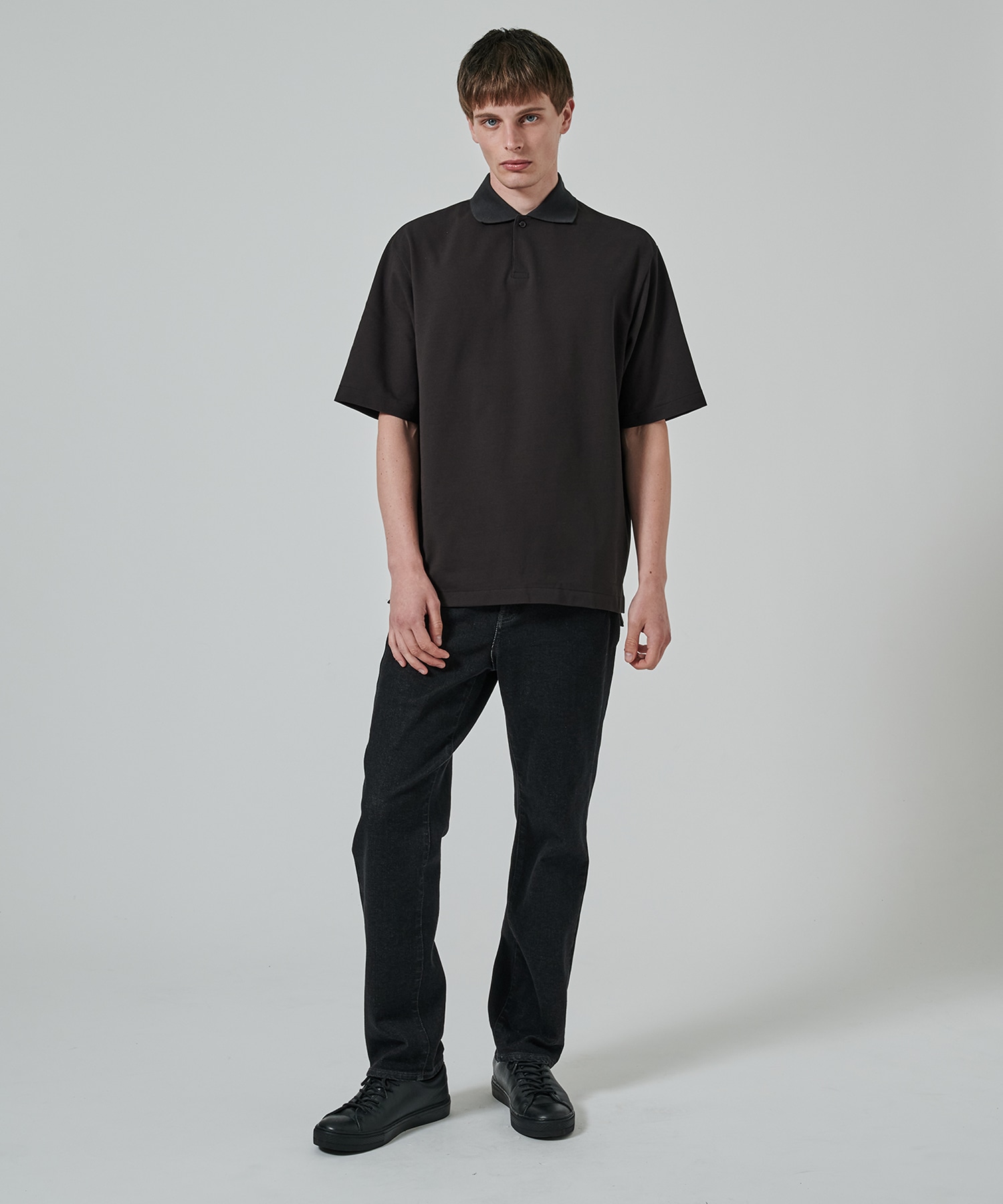 オーガニックコットン強燃ドライカノコ / ワンボタンポロS/S TEE MARKAWARE/marka