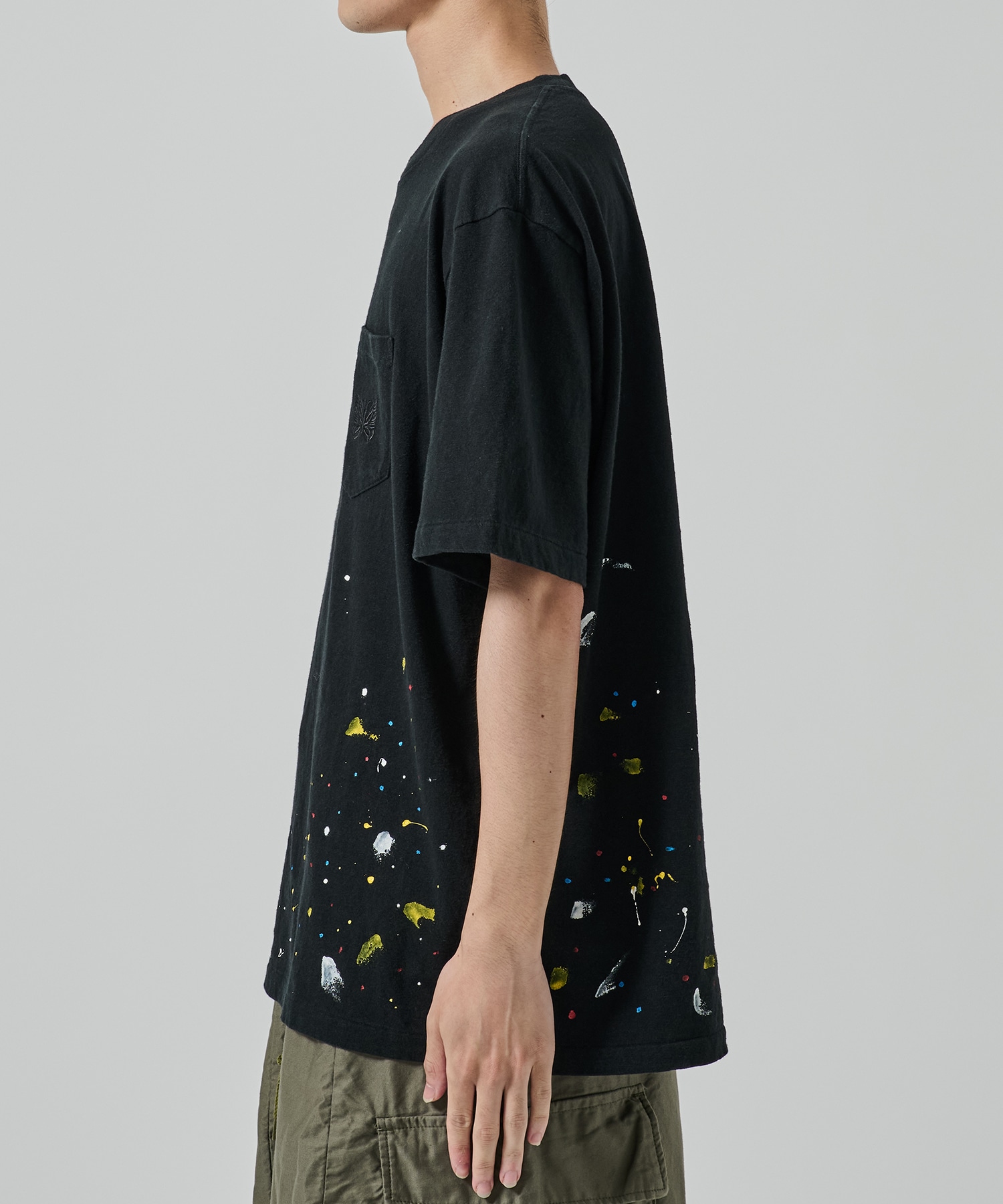 別注 Papillon Emb. Pocket S/S Tee NEEDLES