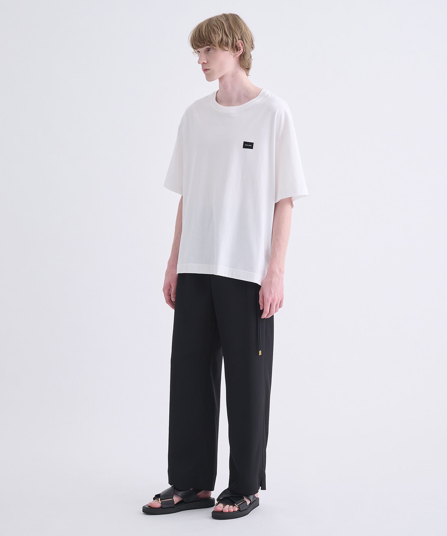 Cotton Jersey Embroidery Patch Pullover CULLNI