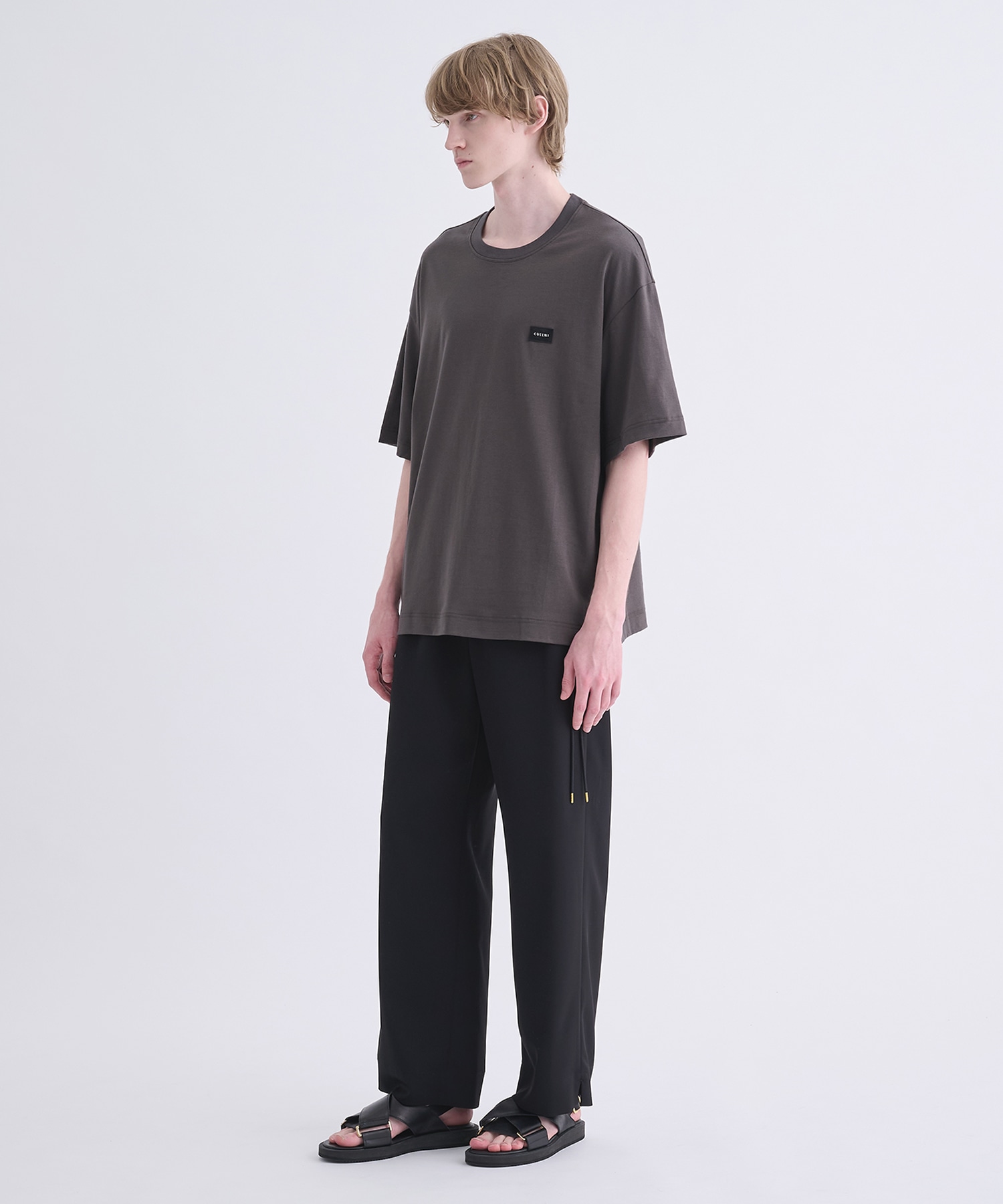 Cotton Jersey Embroidery Patch Pullover CULLNI