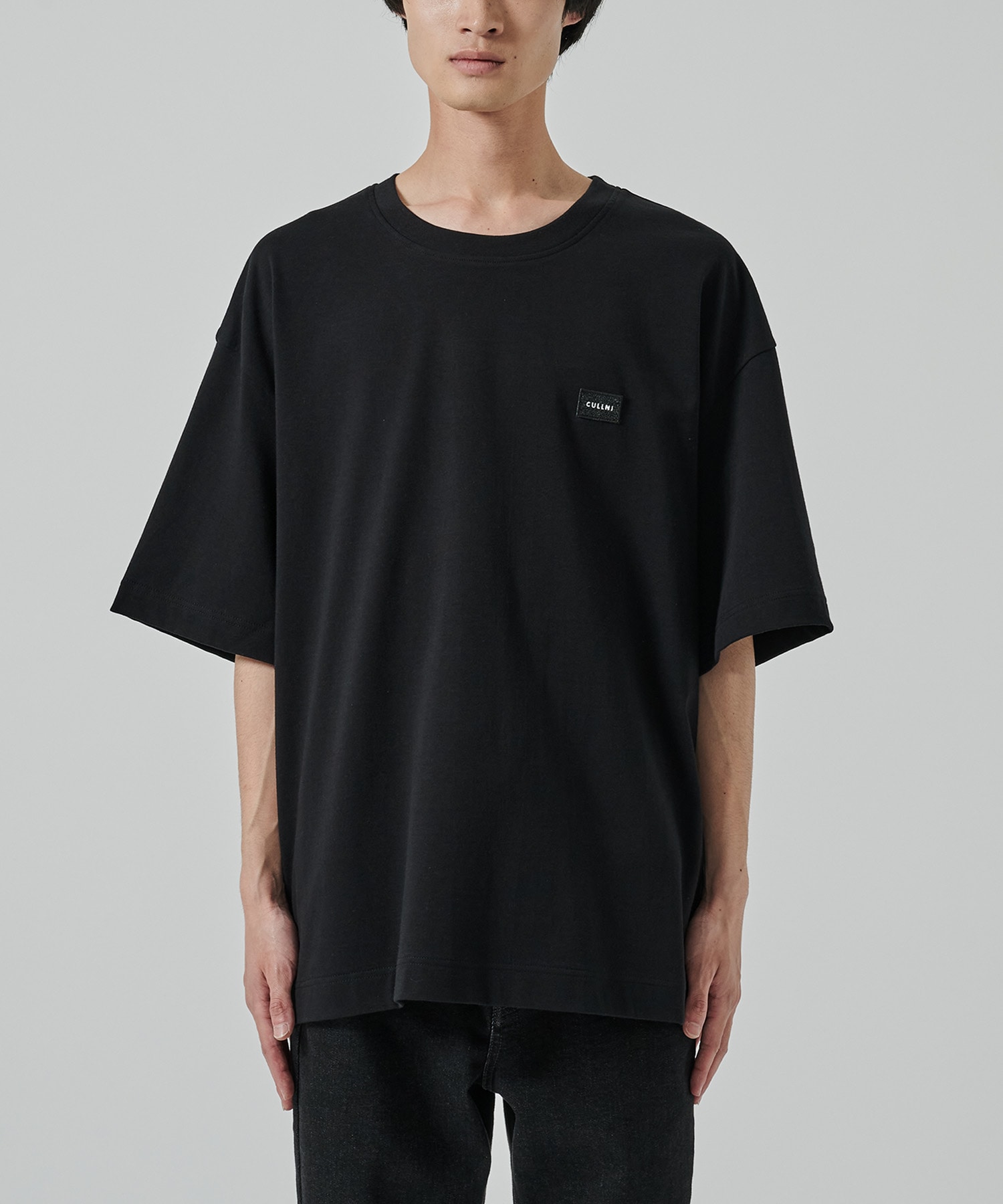 Cotton Jersey Embroidery Patch Pullover CULLNI