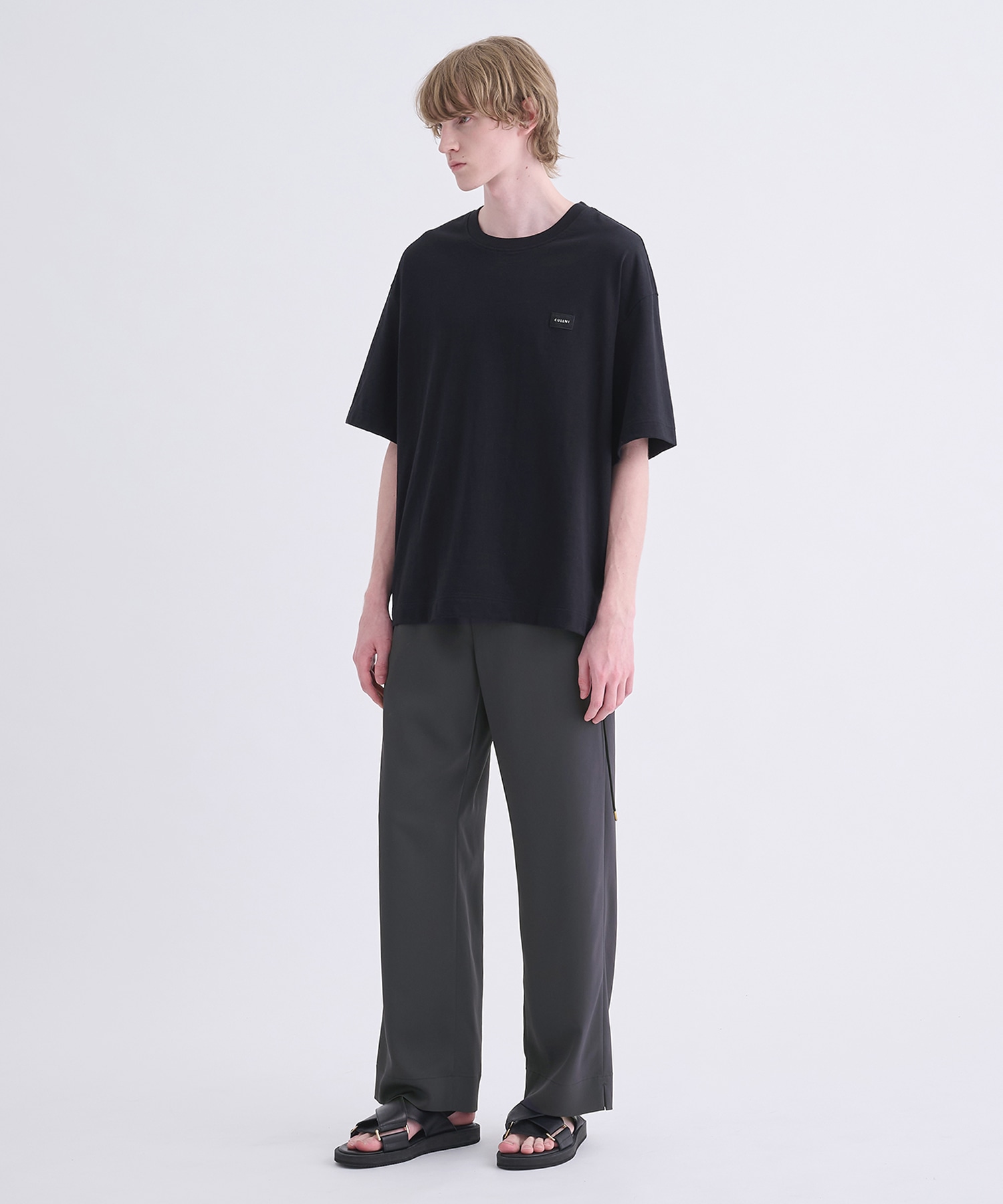 Cotton Jersey Embroidery Patch Pullover CULLNI
