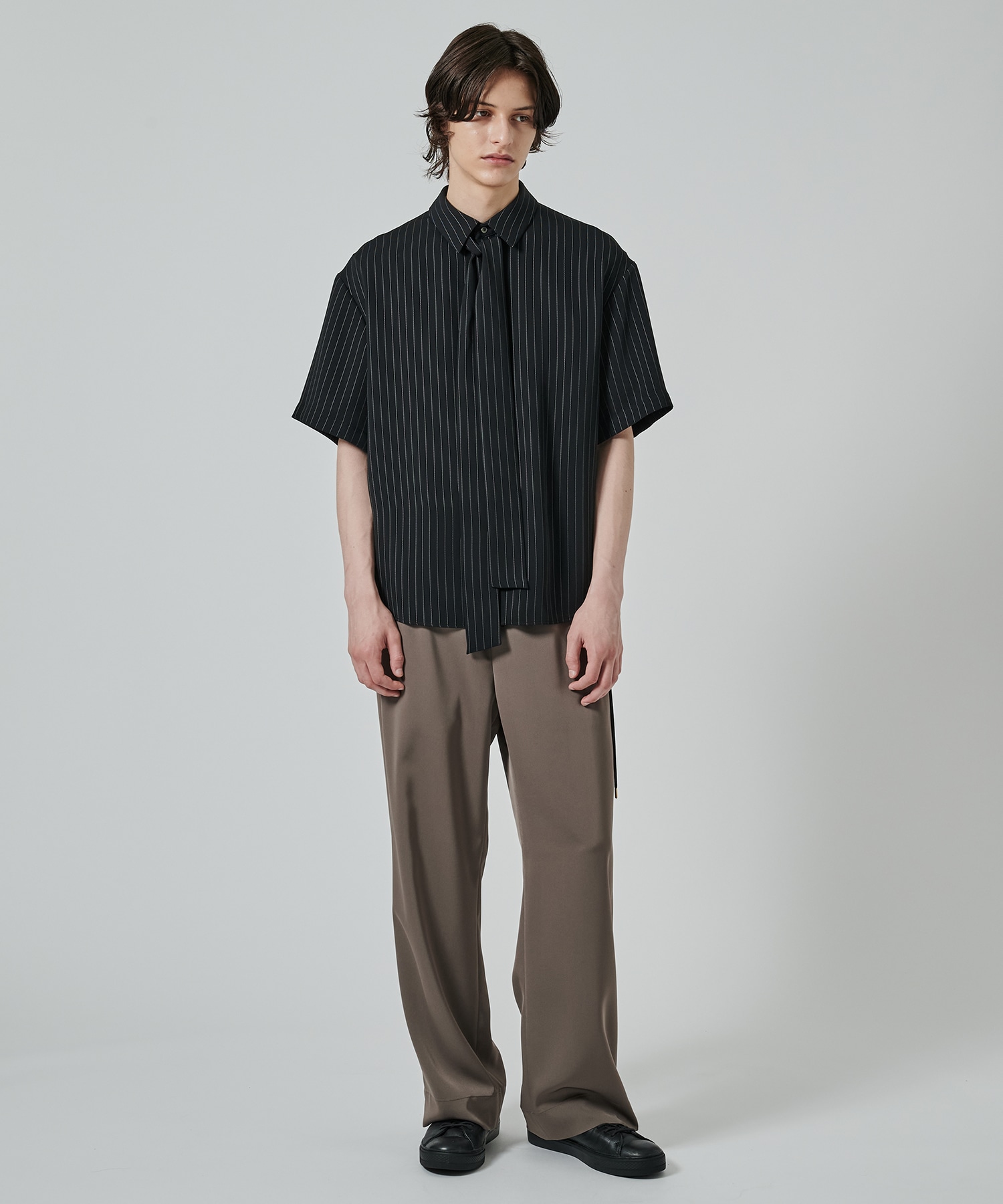 Dry Stretch Twill Side Drawstring Relux Wide Pant CULLNI