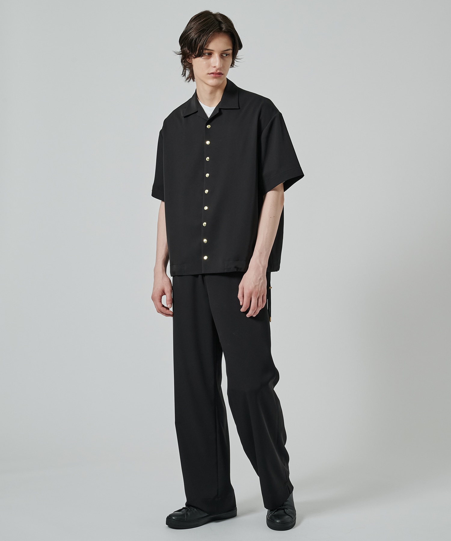 Dry Stretch Twill Side Drawstring Relux Wide Pant CULLNI