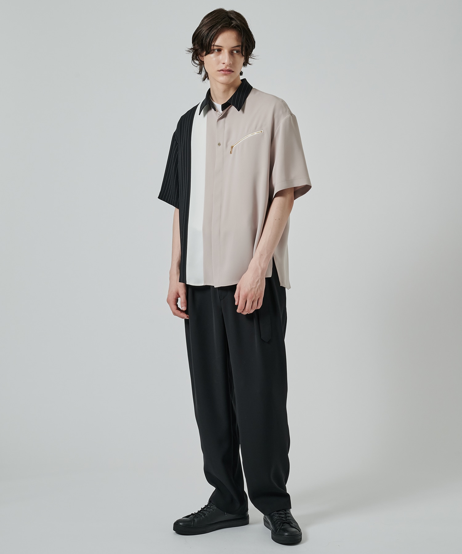〈別注〉2Tuck Pants with Long Belt for STUDIOUS CULLNI