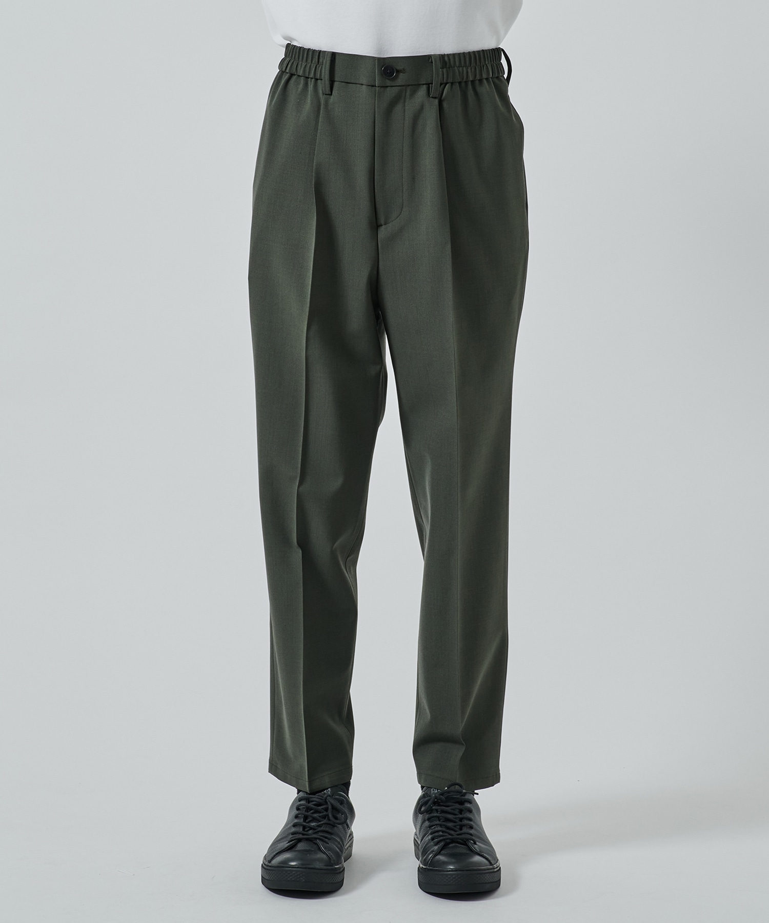 SUMMER WOOL TAPERED SLACKS STUDIOUS