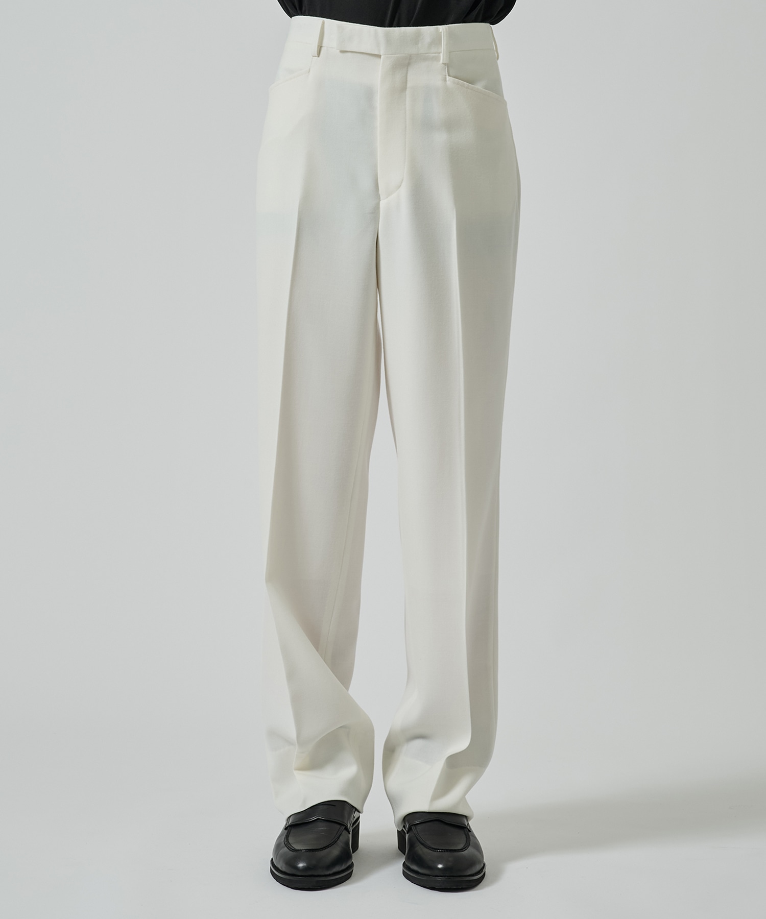 Wool Straight Trousers LITTLEBIG