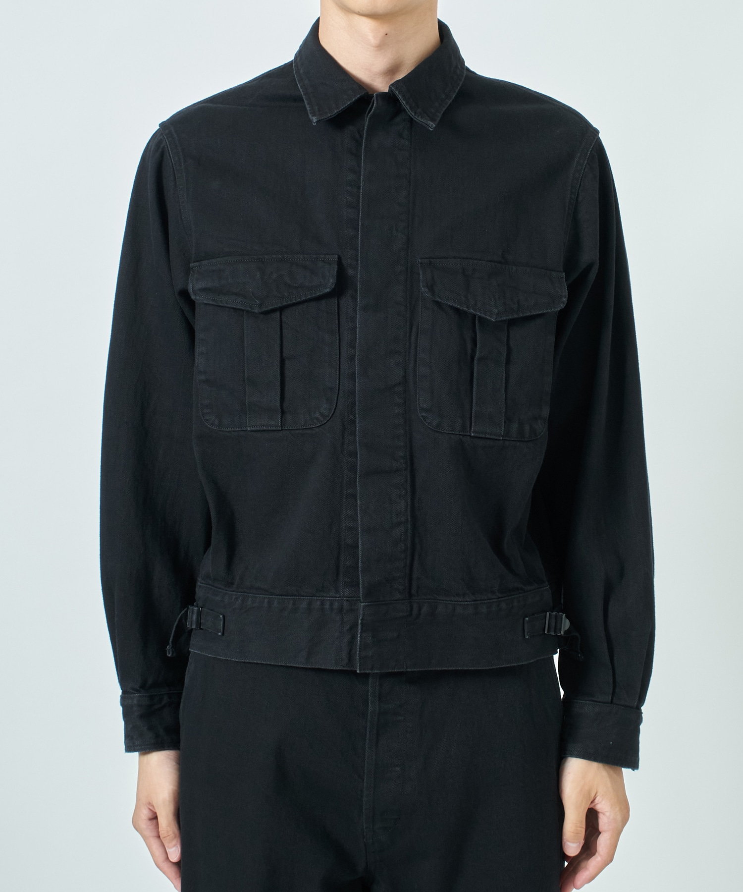 別注 DENIM MILITARY JACKET MARKAWARE/marka