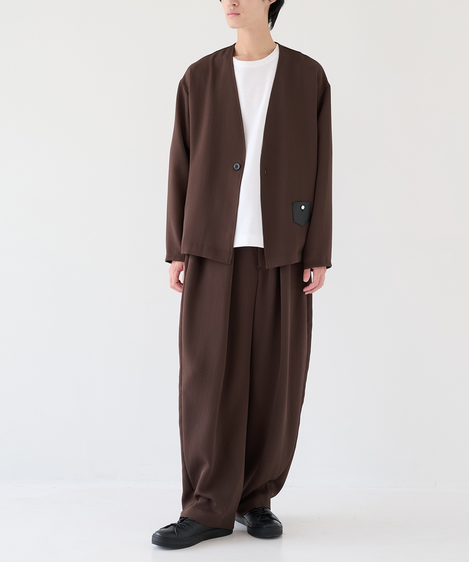 別注 Minimal Pocket PLEATS Cardigan CULLNI