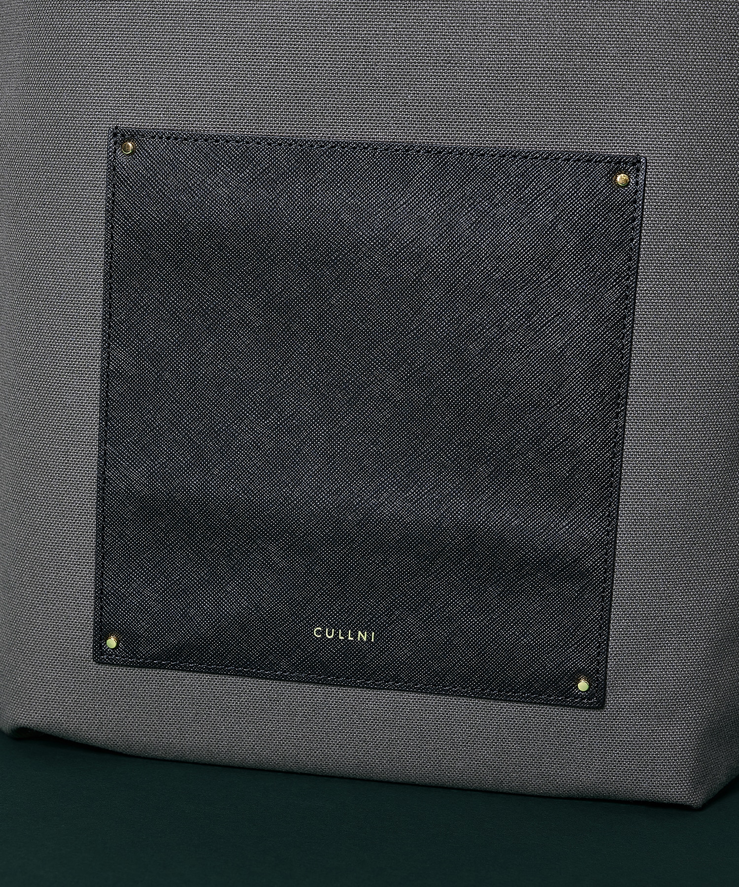 別注〉Leather Pocket Canvas Eco Tote | CULLNI