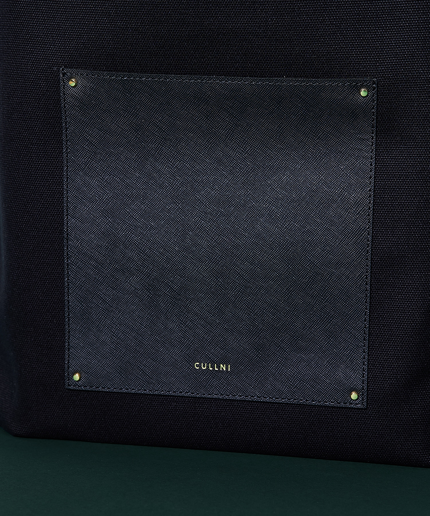 別注〉Leather Pocket Canvas Eco Tote | CULLNI