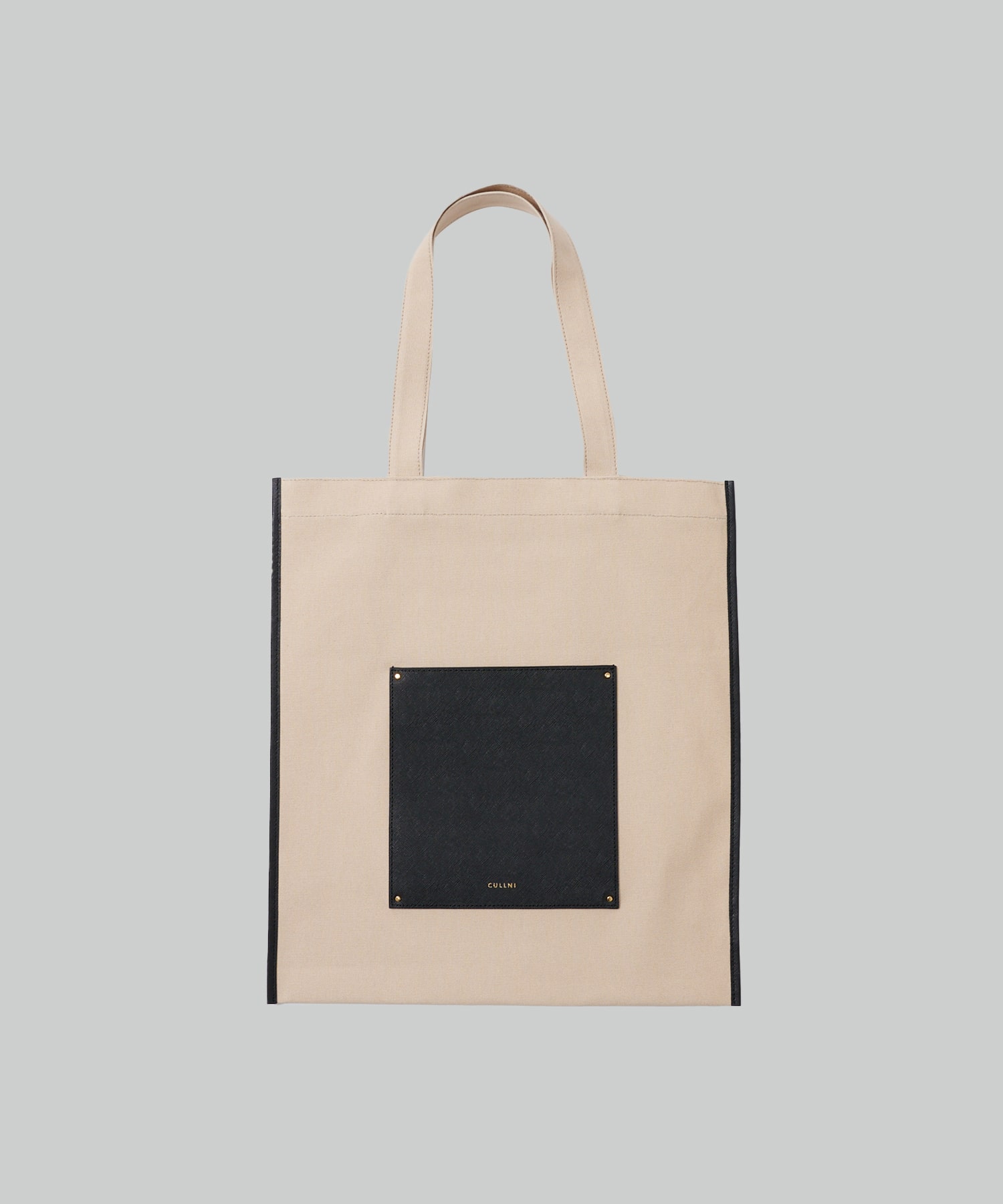〈別注〉Leather Pocket Canvas Eco Tote CULLNI