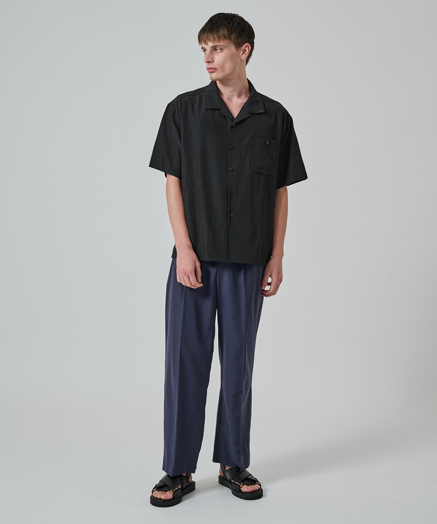 別注 Short Sleeve Open Collar Shirt soe
