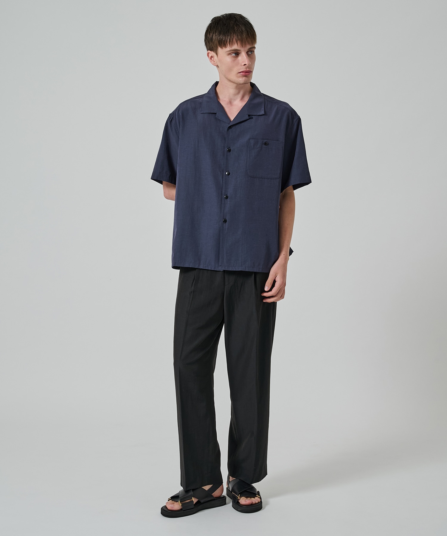 別注 Short Sleeve Open Collar Shirt soe