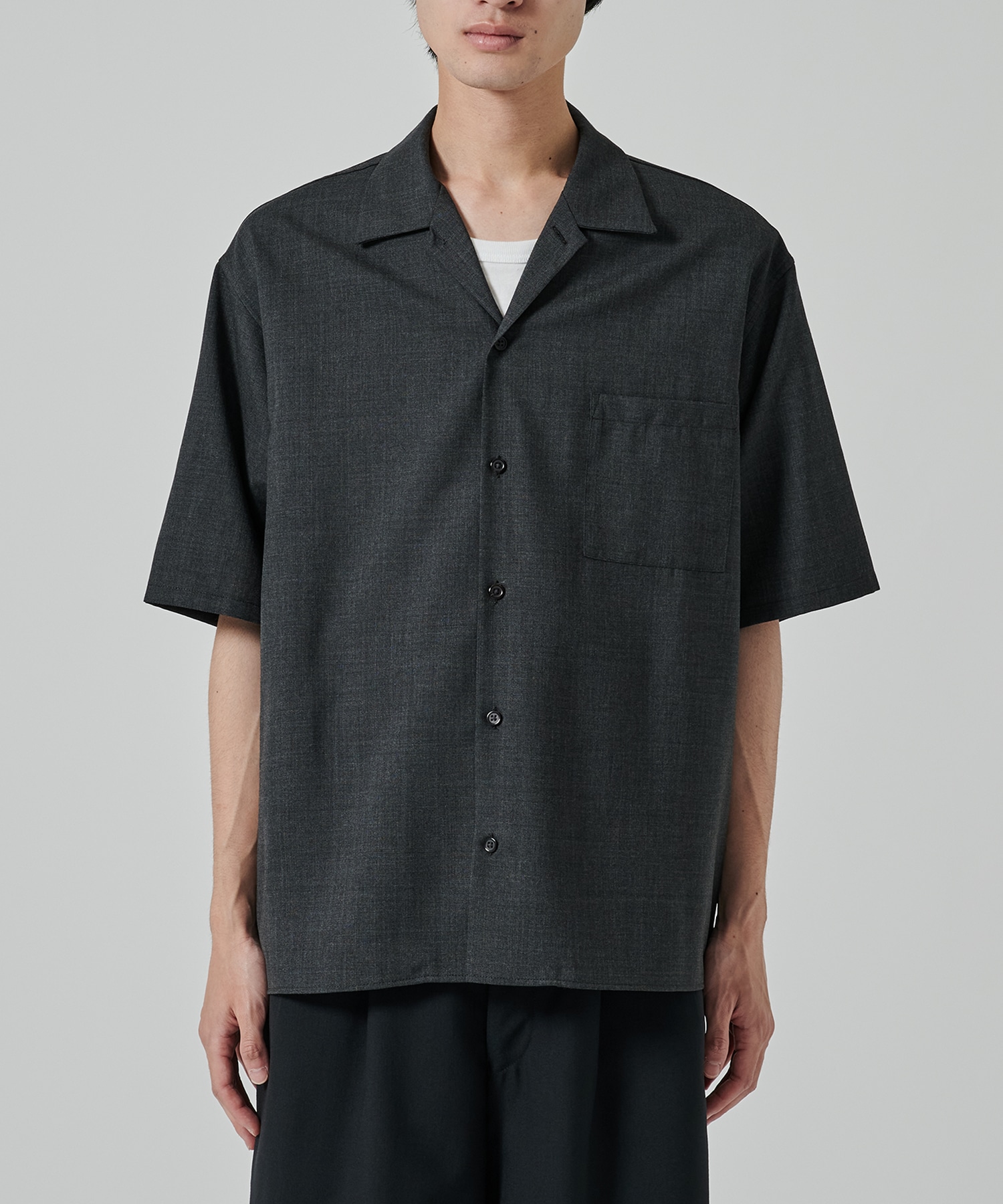 〈別注〉 OPEN COLLAR S/S SHIRT MARKAWARE/marka