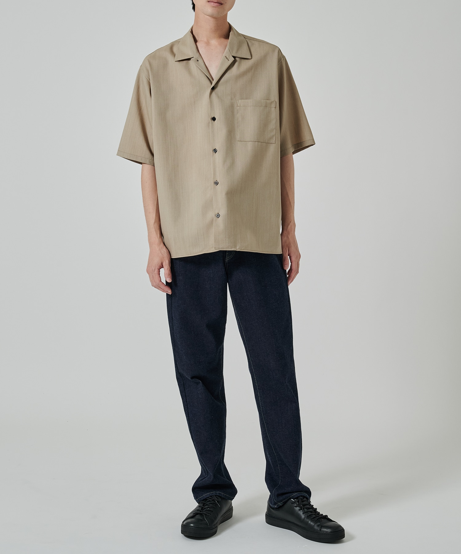OPEN COLLAR S/S SHIRT MARKAWARE/marka